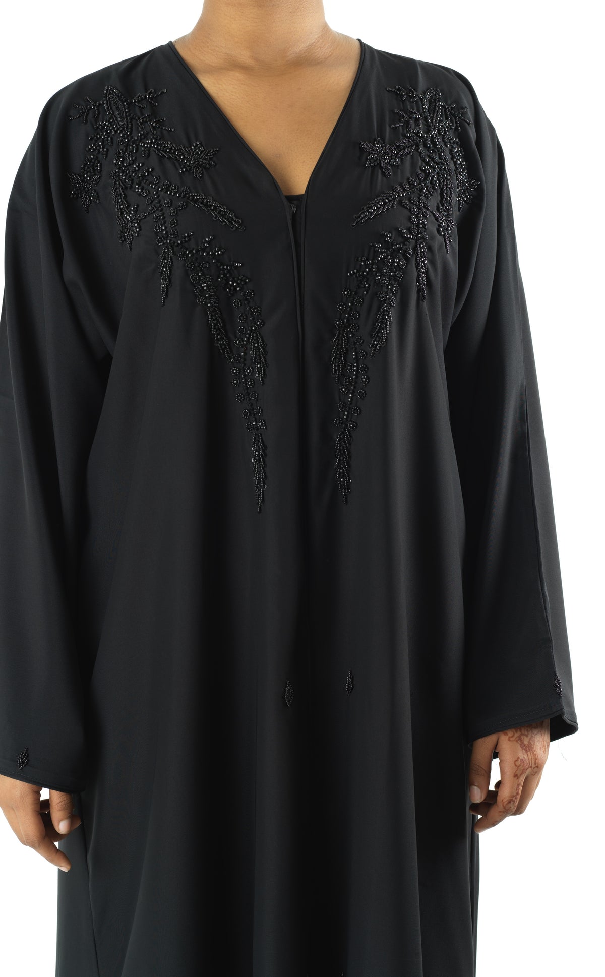 Black jamila Dubai abaya set — modest abaya | Kabayare Fashion