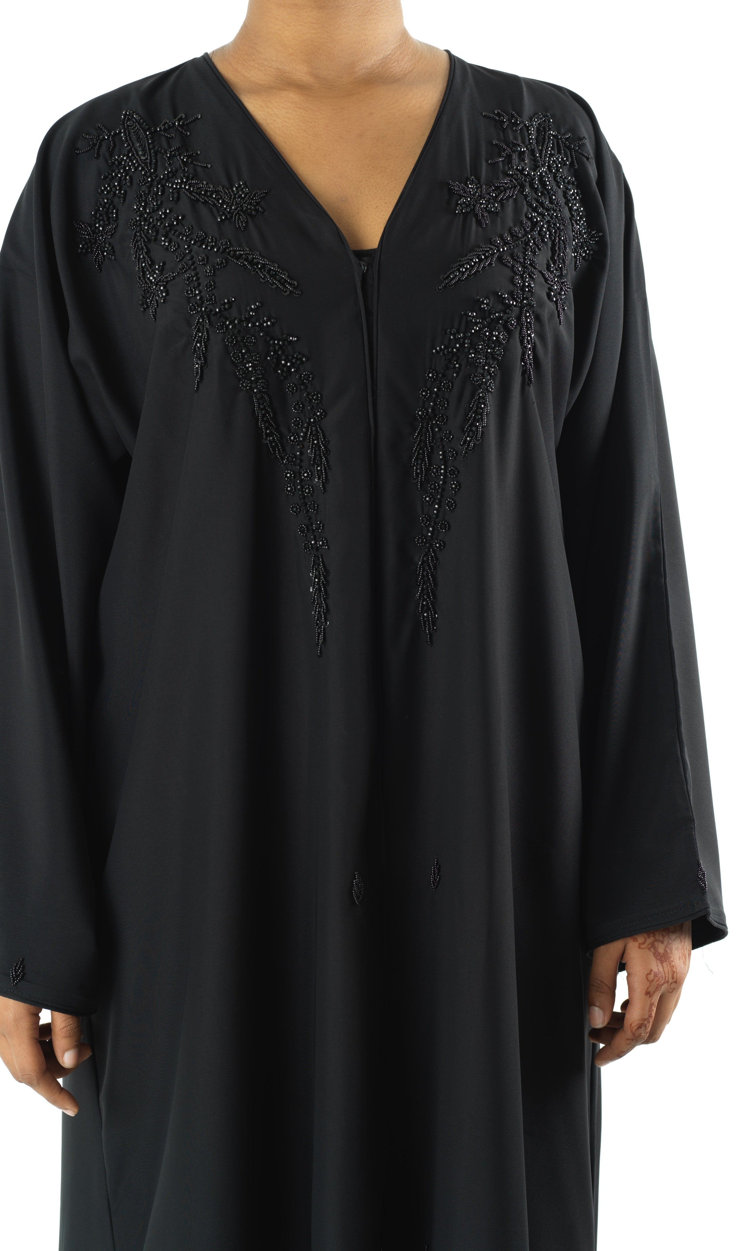 Black jamila Dubai abaya set — modest abaya | Kabayare Fashion