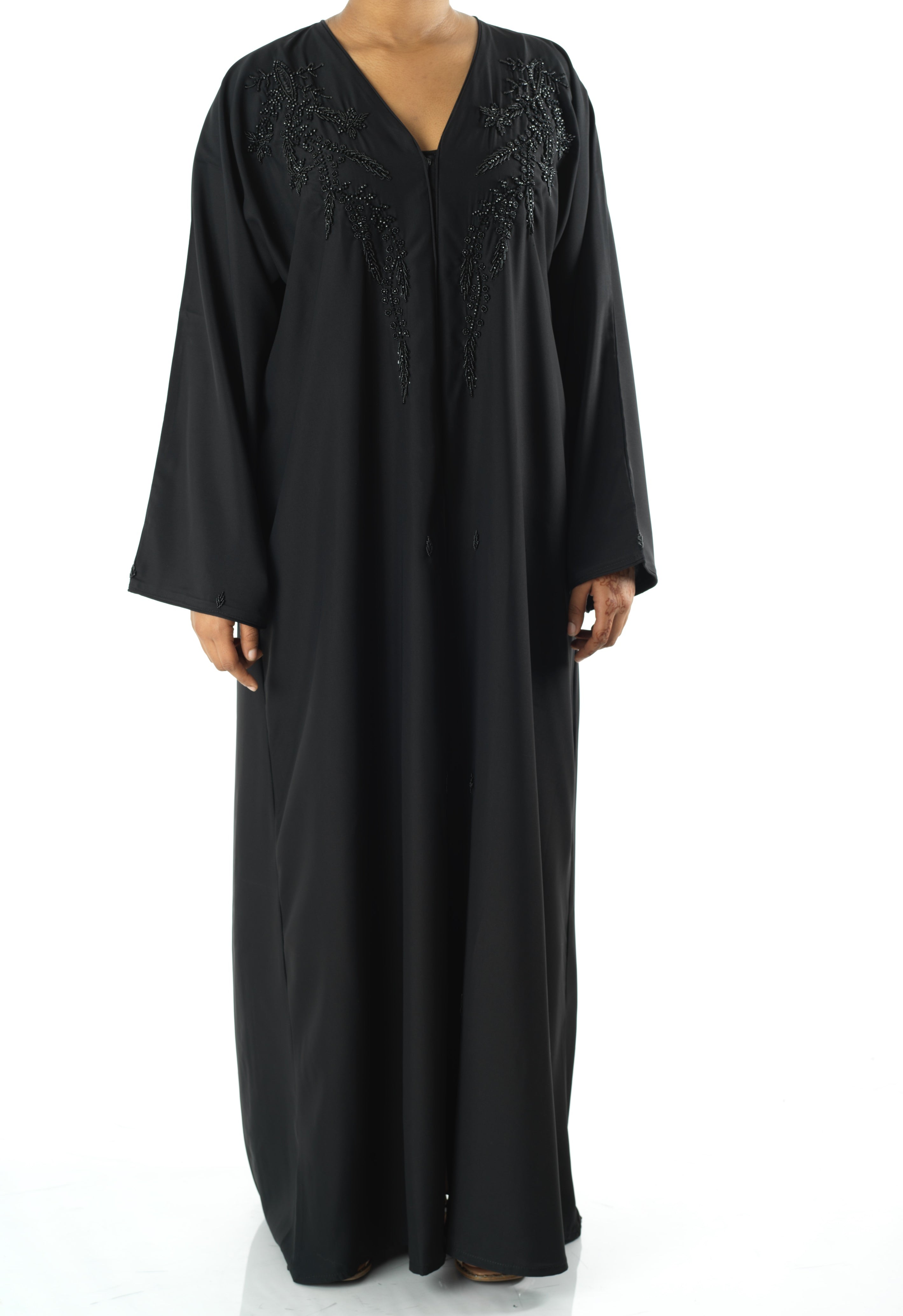 Black jamila Dubai abaya set — modest abaya | Kabayare Fashion