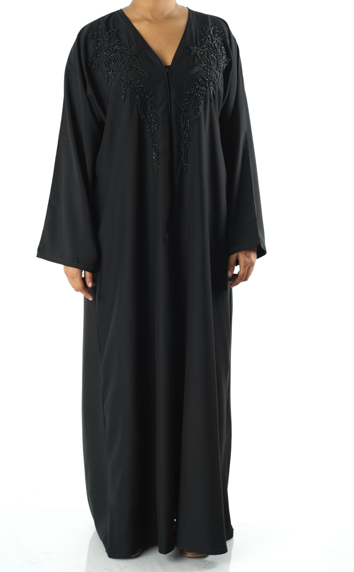 Black jamila Dubai abaya set — modest abaya | Kabayare Fashion