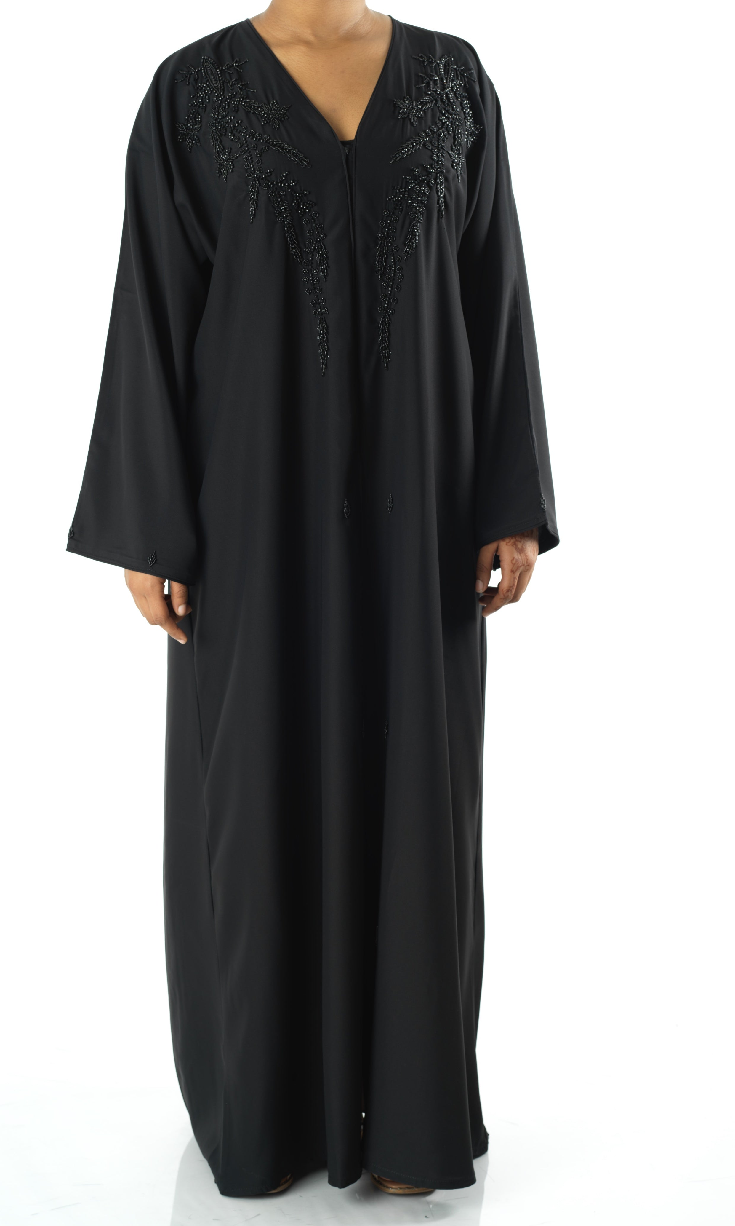 Black jamila Dubai abaya set — modest abaya | Kabayare Fashion