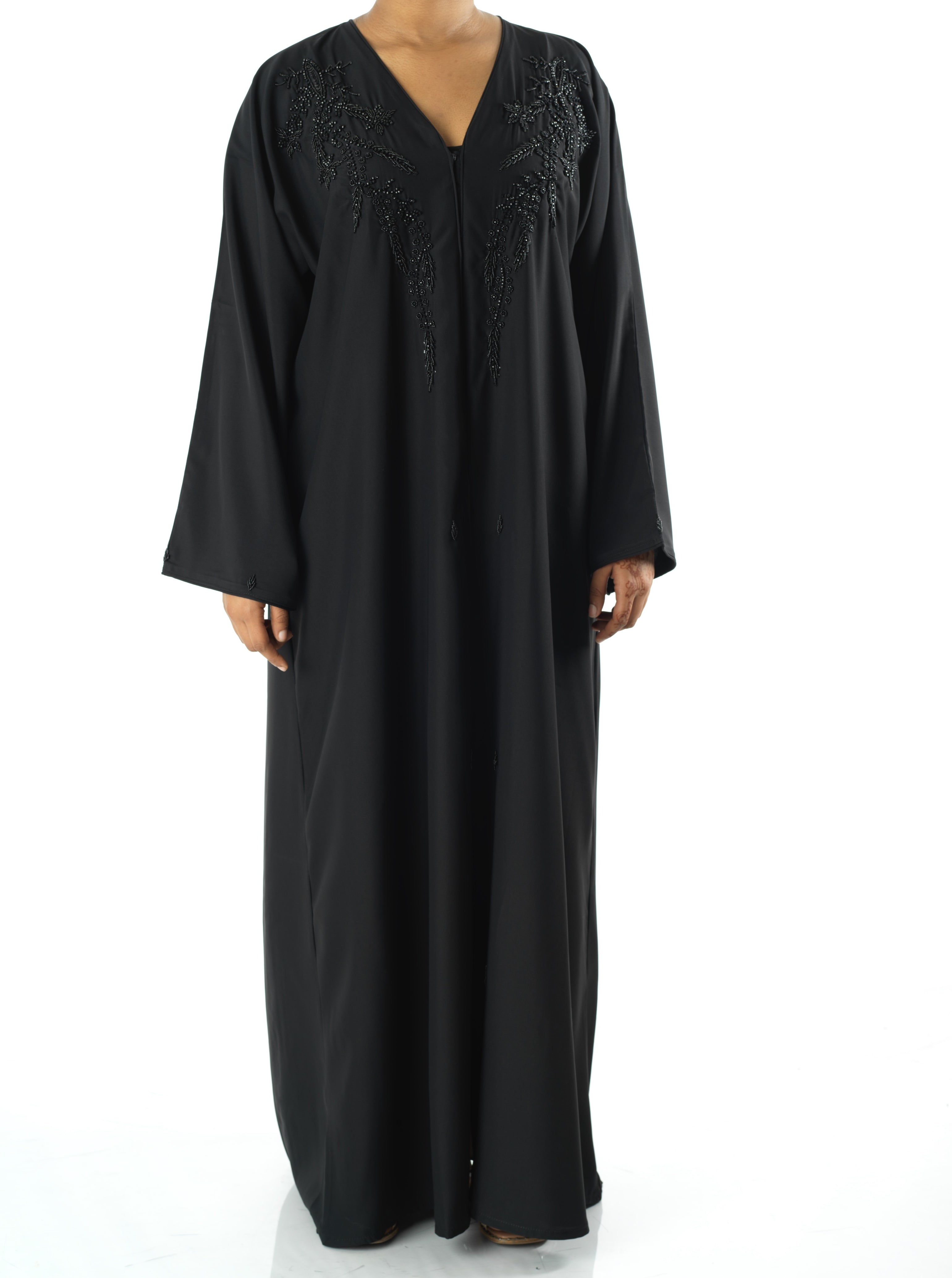 Black jamila Dubai abaya set — modest abaya | Kabayare Fashion