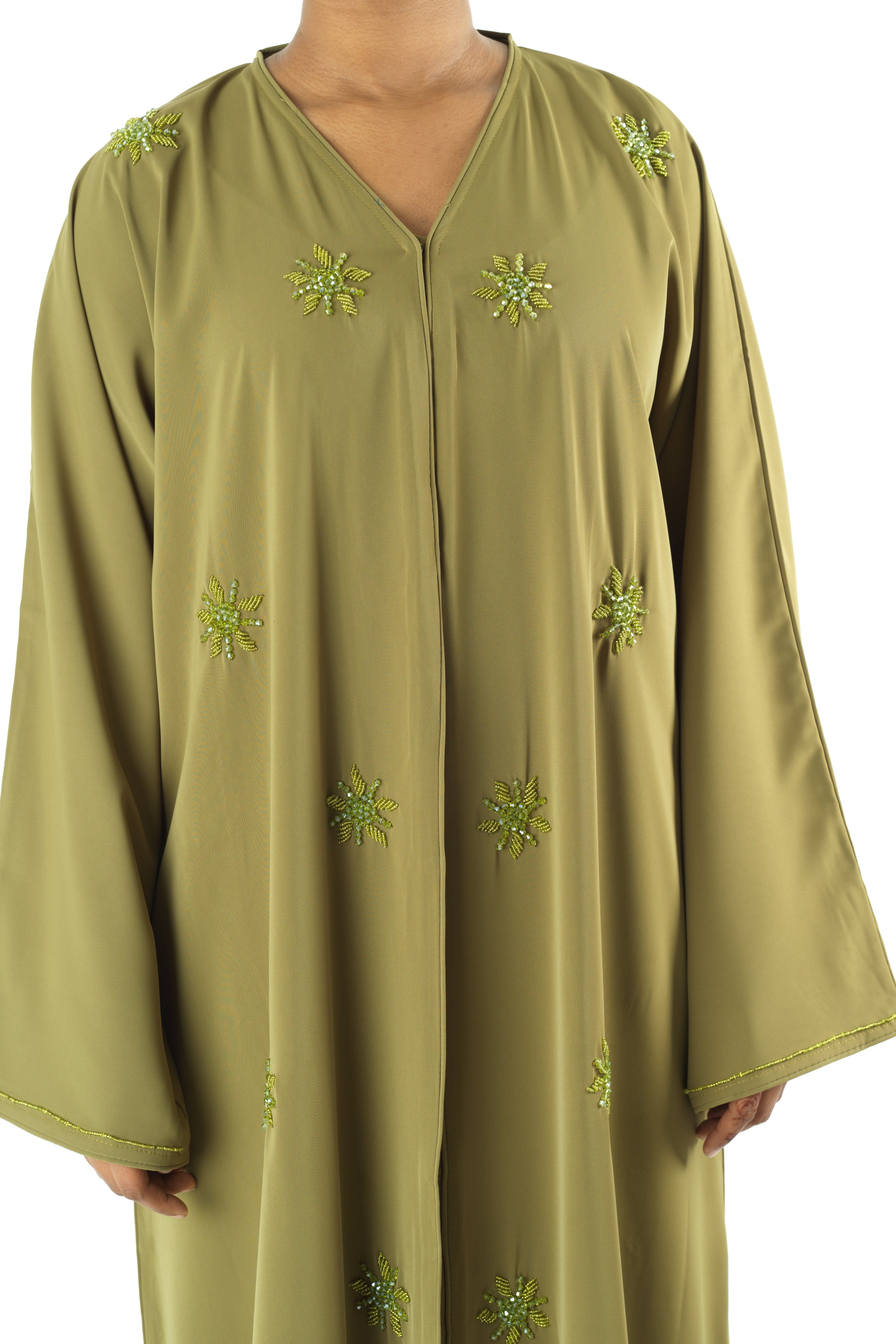 Pear pearls Dubai abaya set — modest abaya | Kabayare Fashion