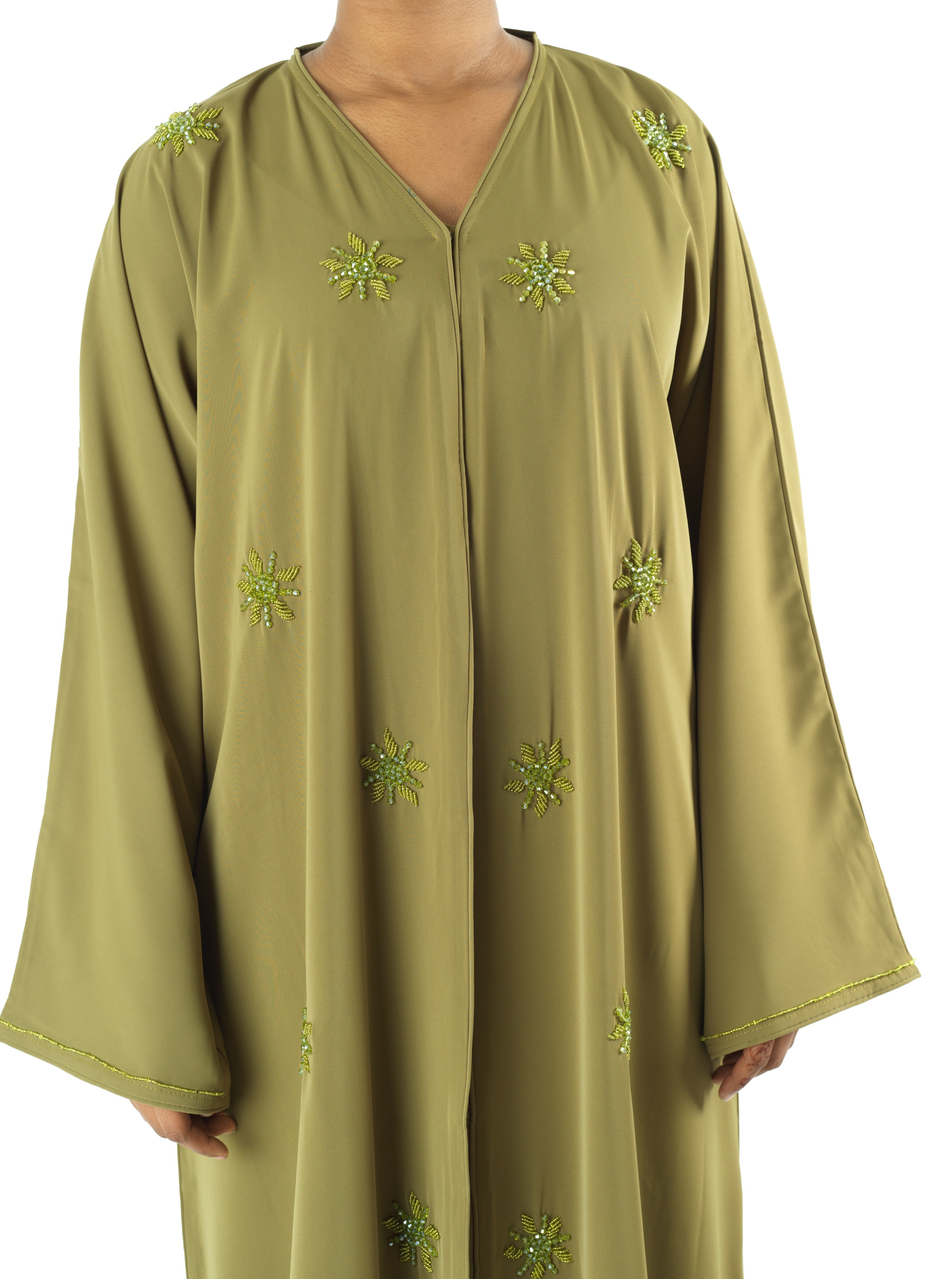 Pear pearls Dubai abaya set — modest abaya | Kabayare Fashion