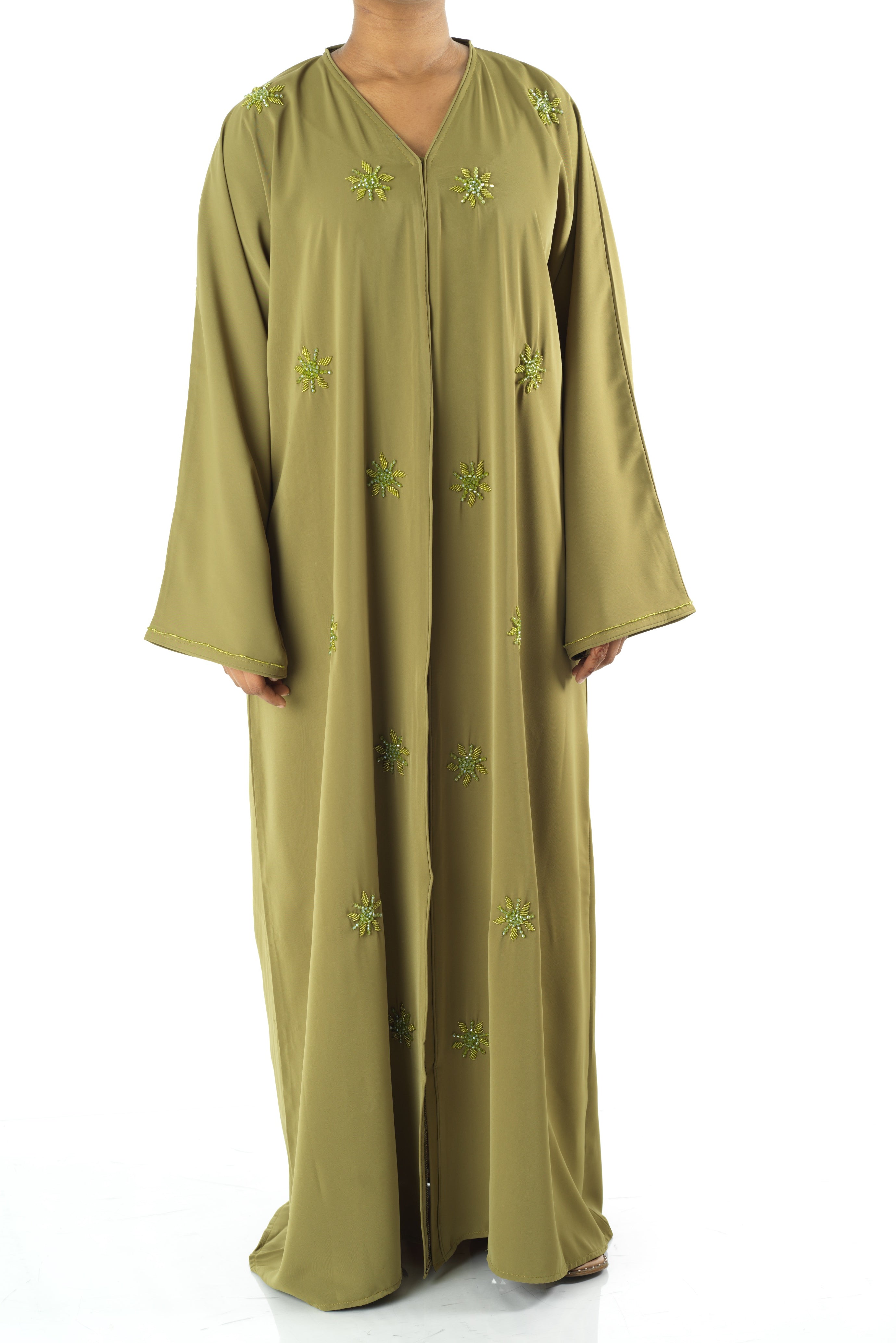 Pear pearls Dubai abaya set — modest abaya | Kabayare Fashion