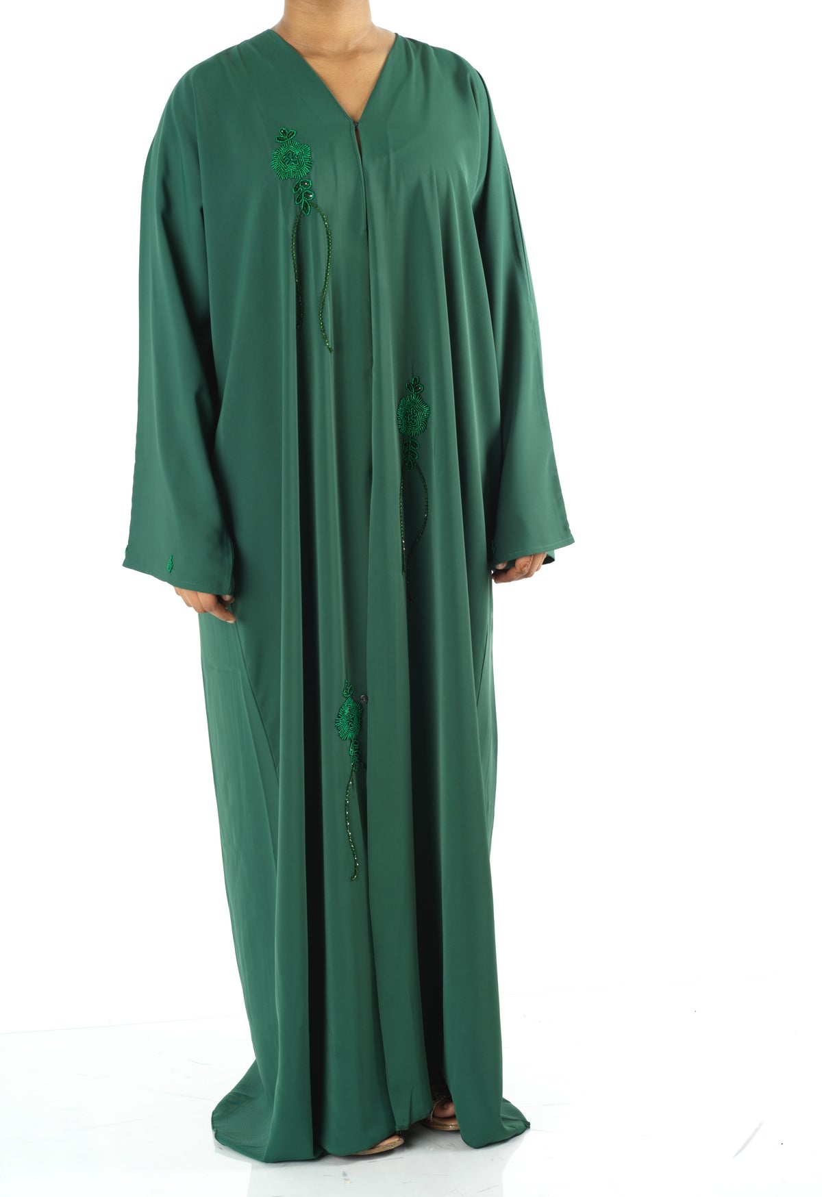 The royal green Dubai abaya set — modest abaya | Kabayare Fashion
