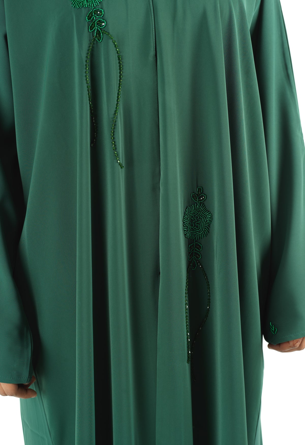 The royal green Dubai abaya set — modest abaya | Kabayare Fashion