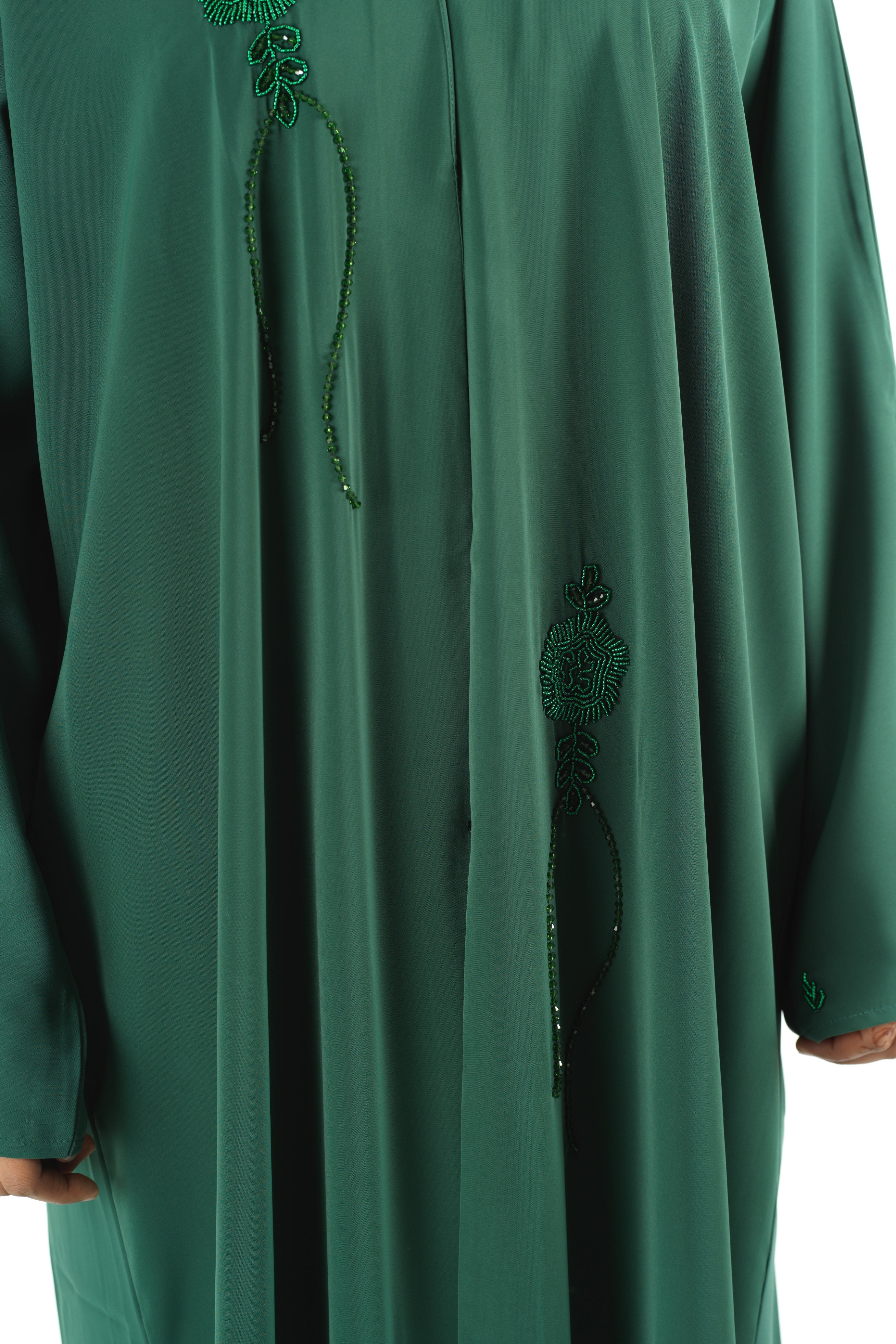 The royal green Dubai abaya set — modest abaya | Kabayare Fashion