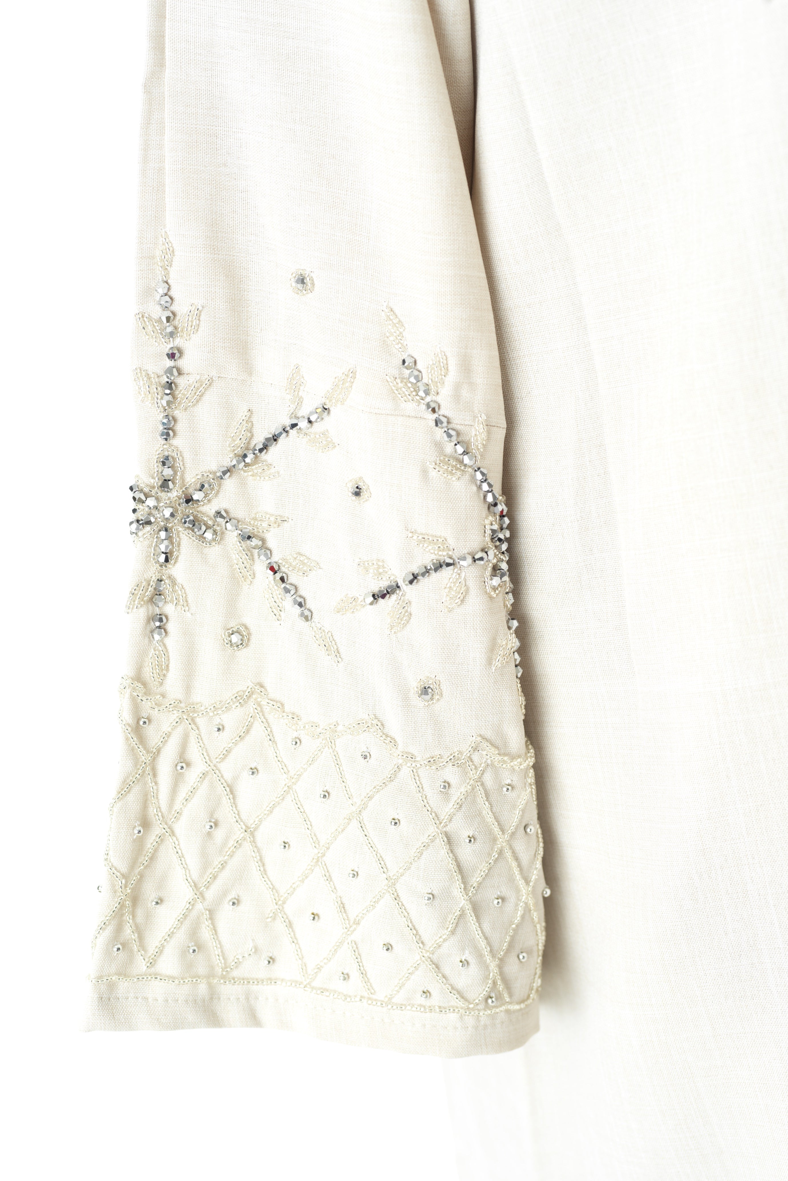 Elegant Beige Sleeve Abaya Maxi Dress with Matching Scarf — modest abaya | Kabayare Fashion