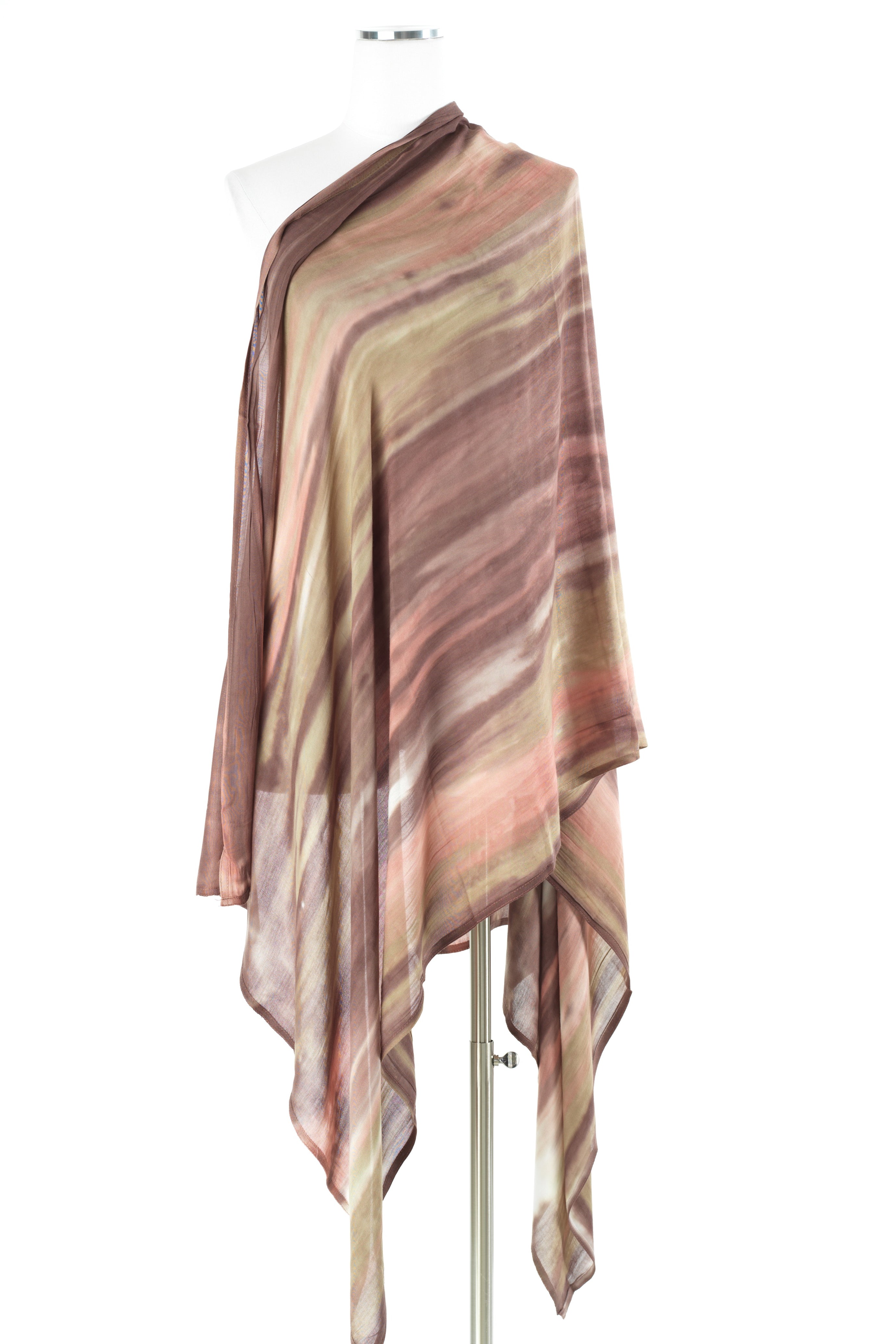 Mauve pink Sunset tie-dye Modal print Hijab  — modest hijab | Kabayare Fashion
