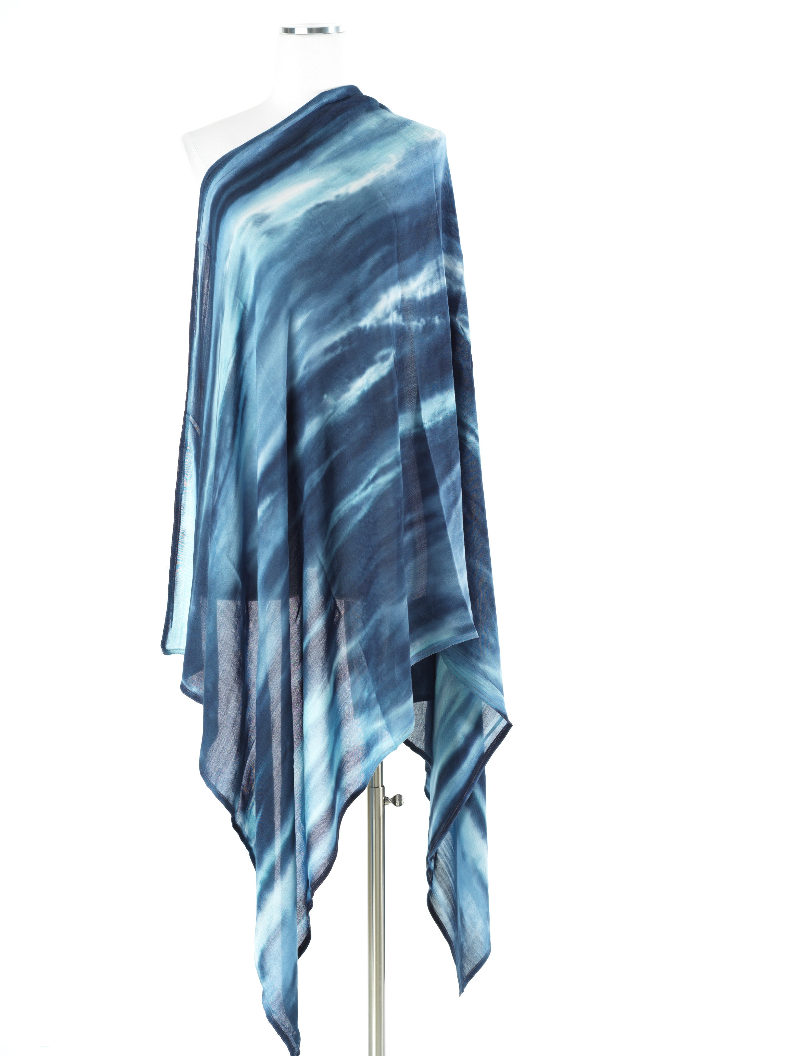 Blue Sunset tie-dye Modal print Hijab  — modest hijab | Kabayare Fashion