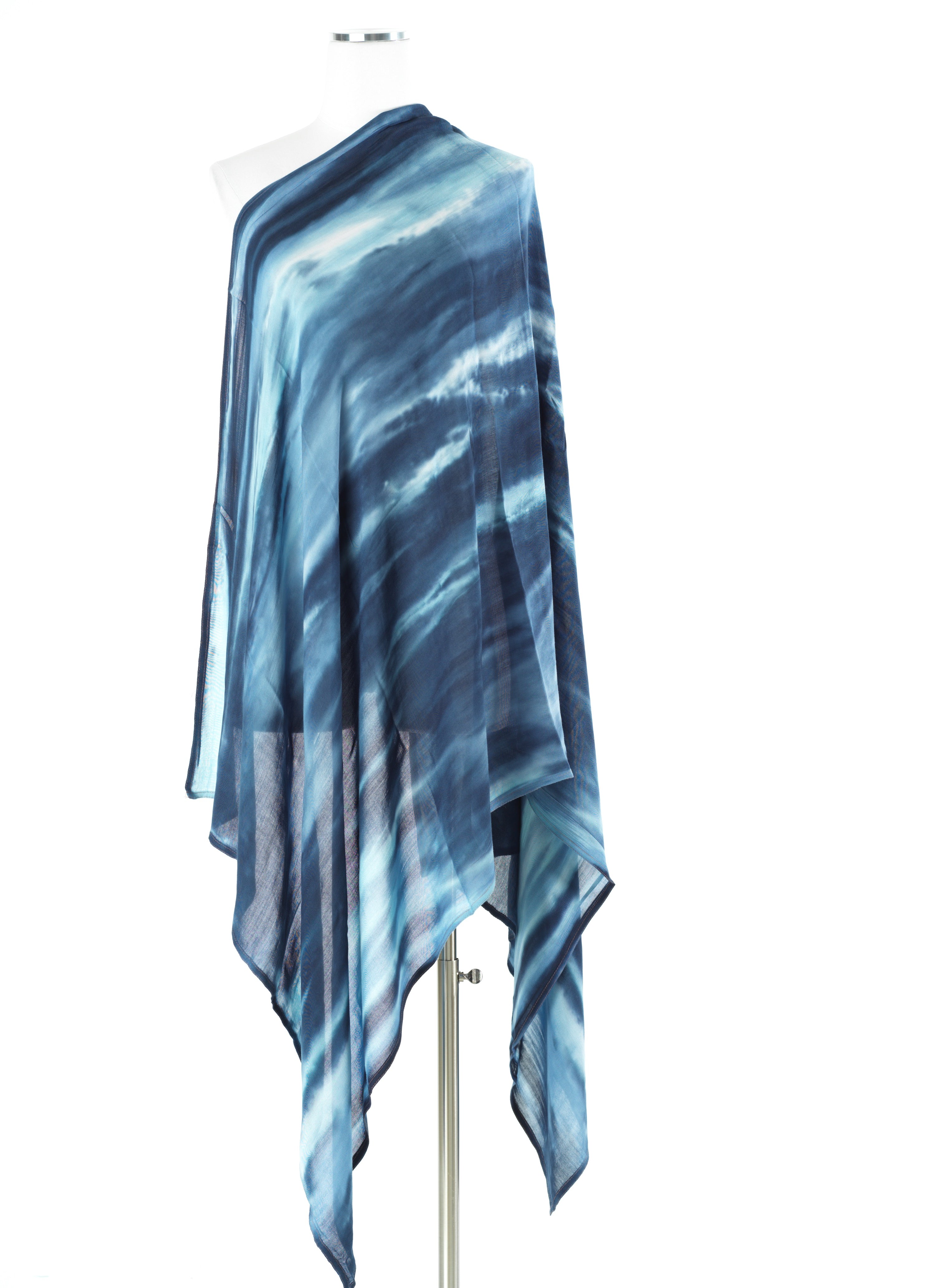 Blue Sunset tie-dye Modal print Hijab  — modest hijab | Kabayare Fashion