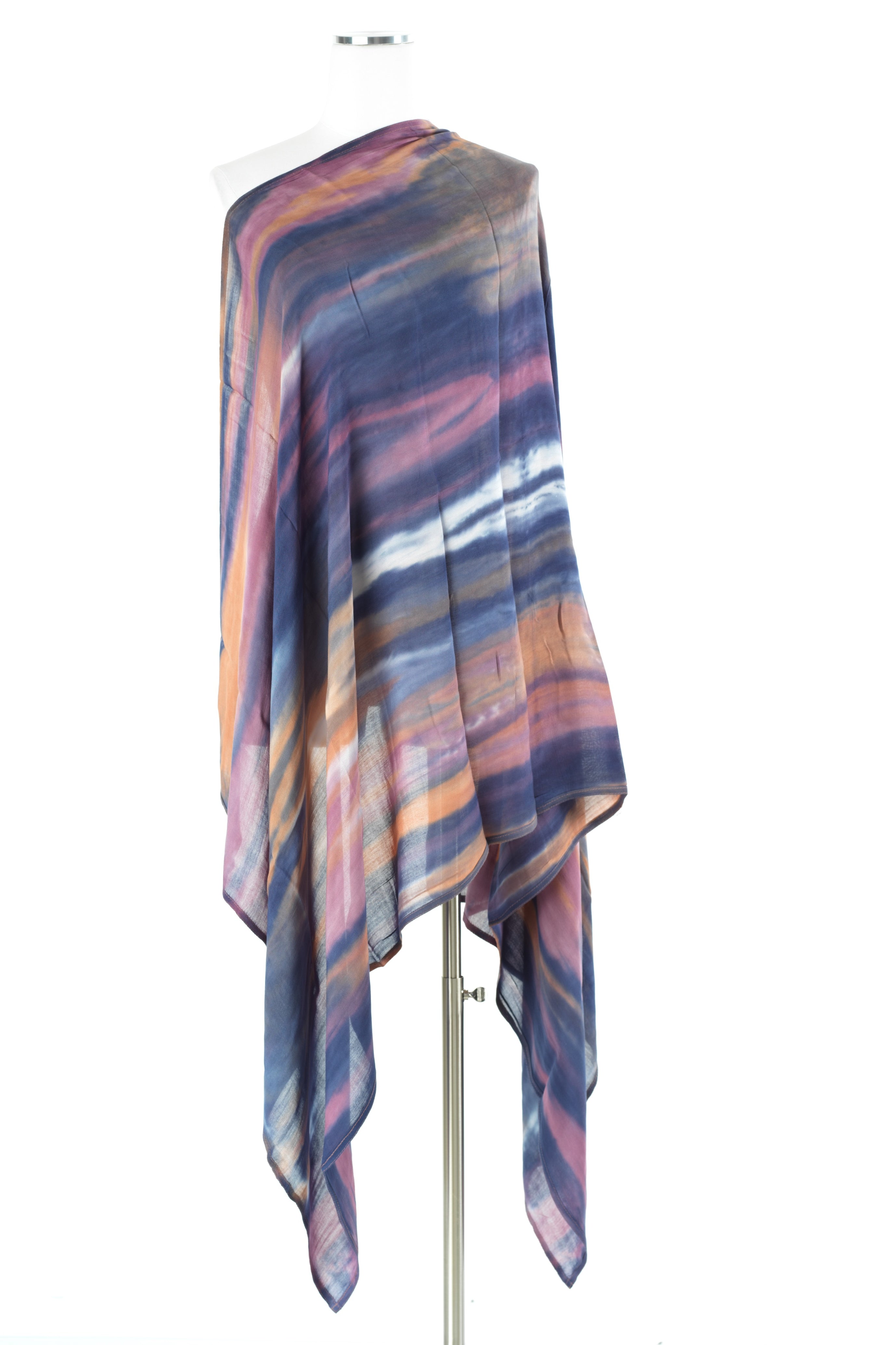 Midnight purple Sunset tie-dye Modal print Hijab  — modest hijab | Kabayare Fashion