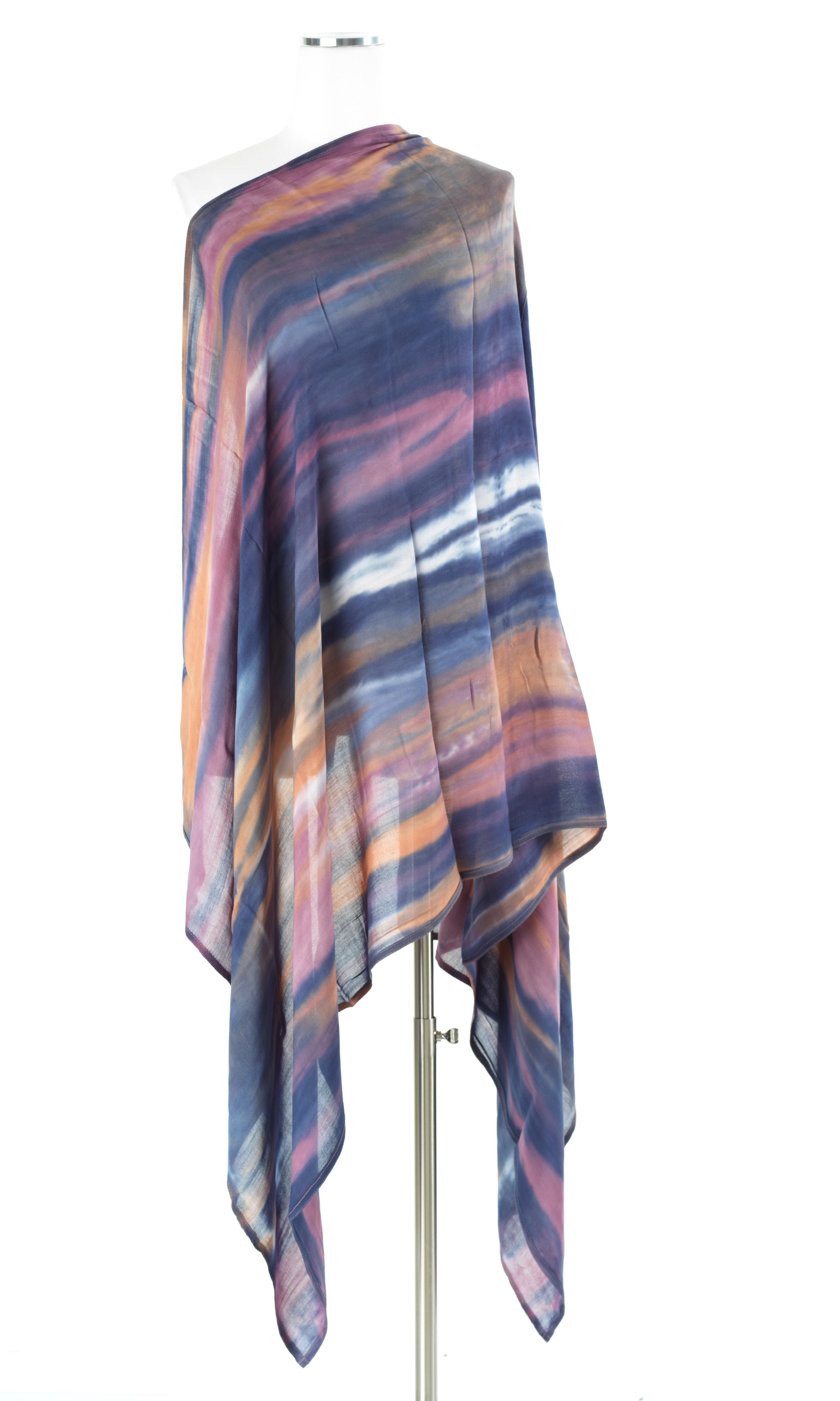 Midnight purple Sunset tie-dye Modal print Hijab  — modest hijab | Kabayare Fashion
