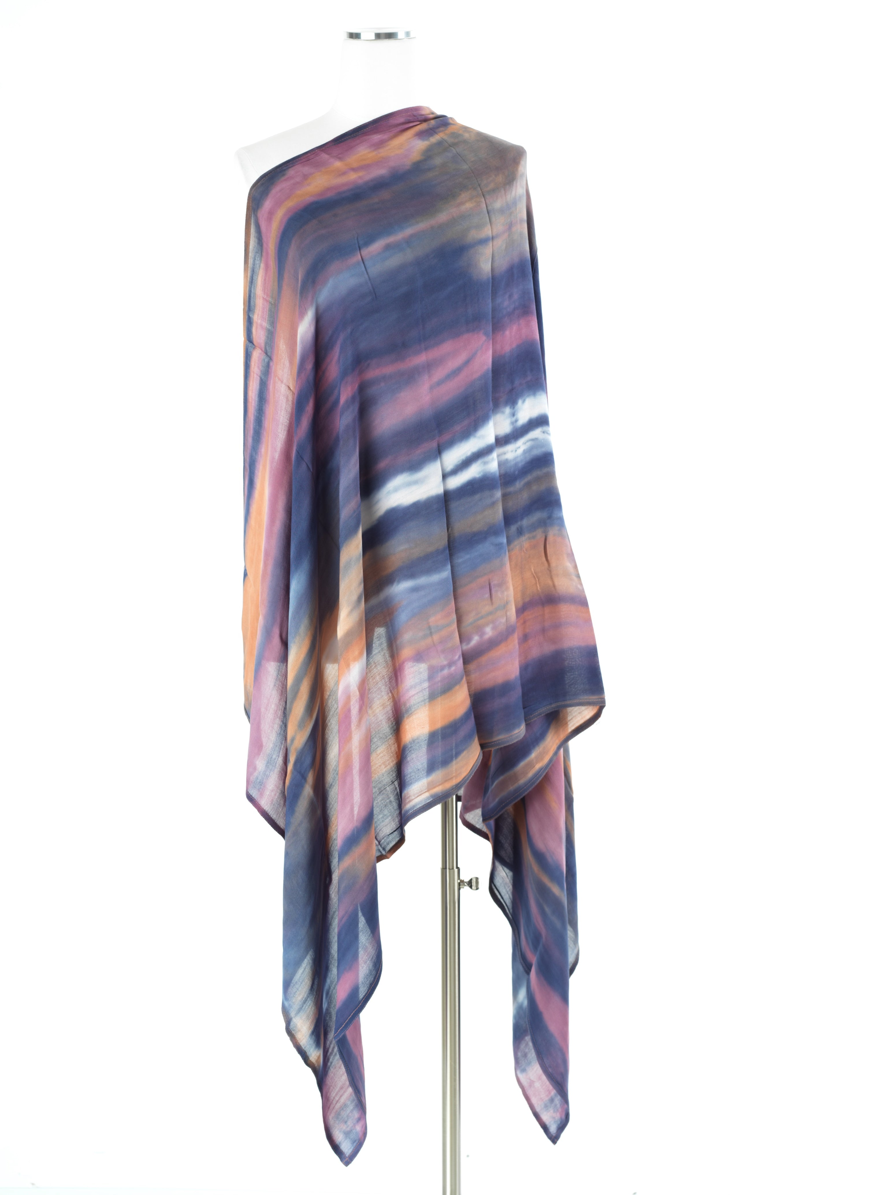Midnight purple Sunset tie-dye Modal print Hijab  — modest hijab | Kabayare Fashion