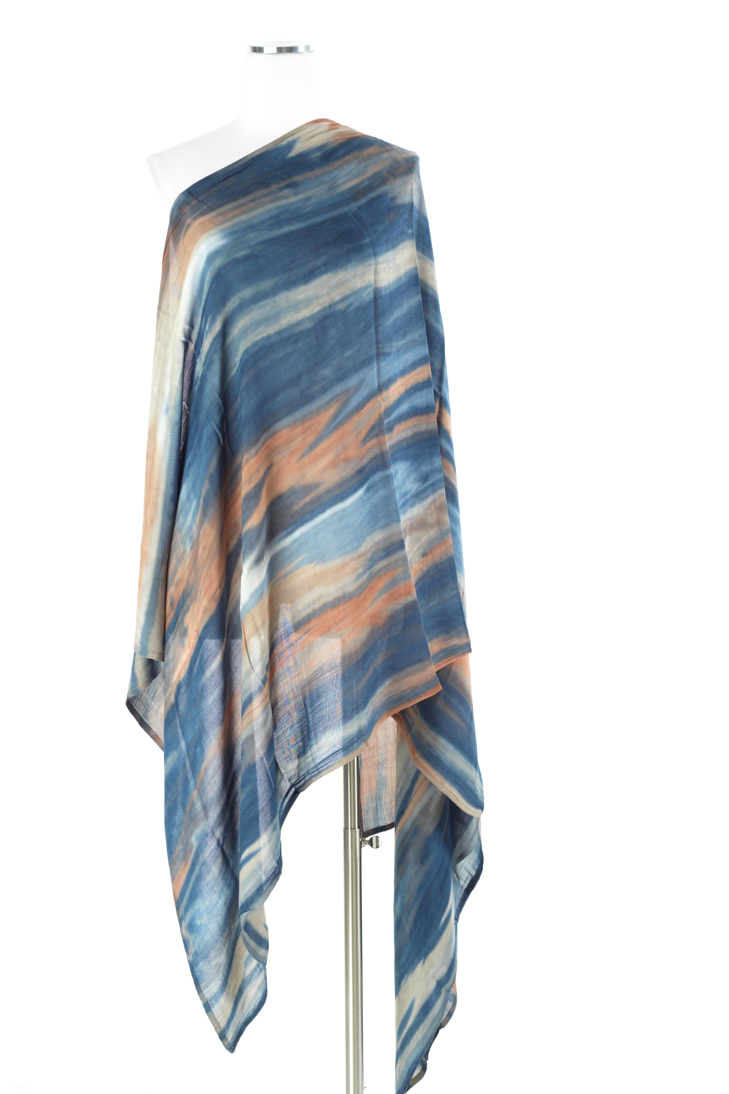 Ombré sunrise Sunset tie-dye Modal print Hijab  — modest hijab | Kabayare Fashion