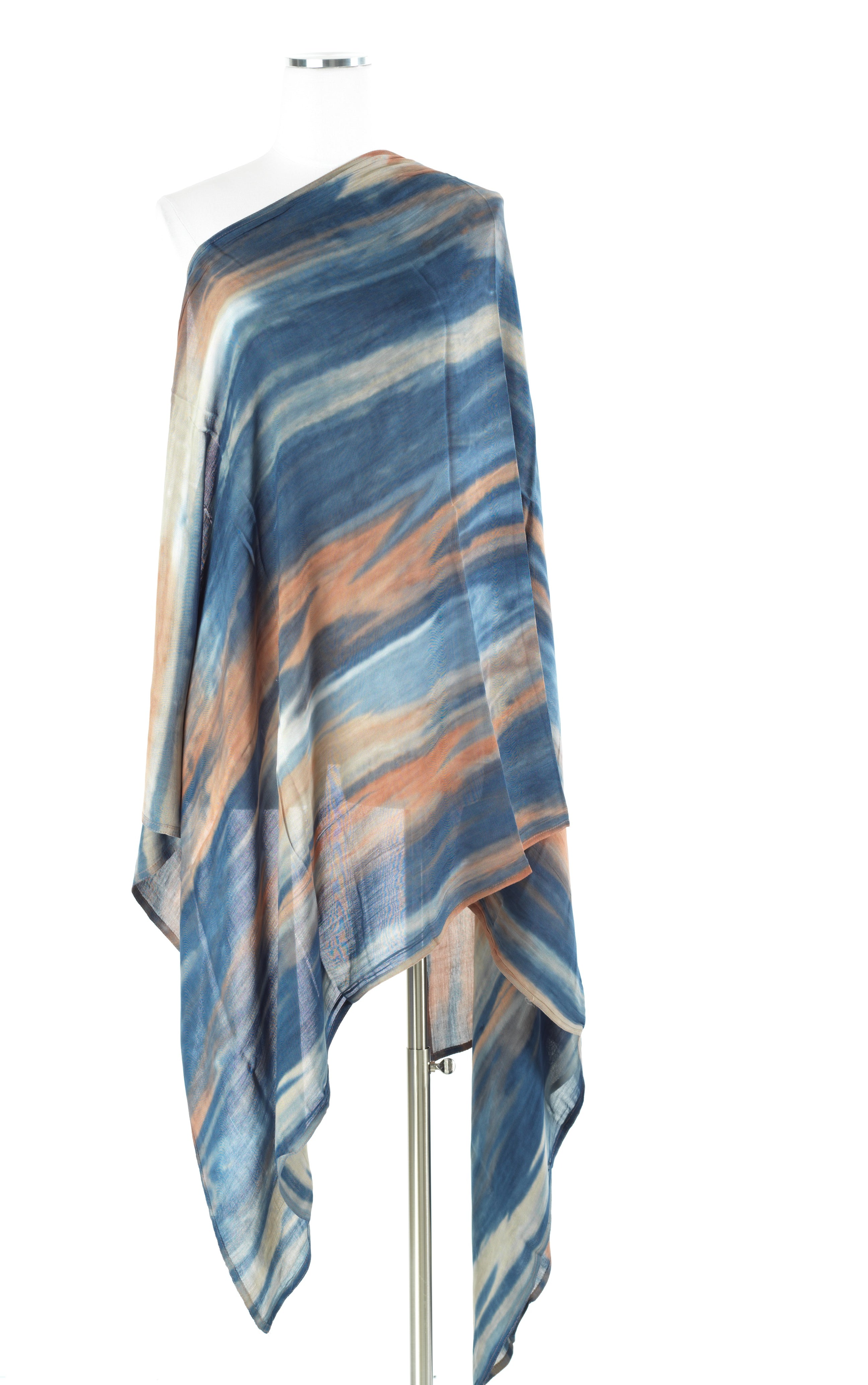 Ombré sunrise Sunset tie-dye Modal print Hijab  — modest hijab | Kabayare Fashion