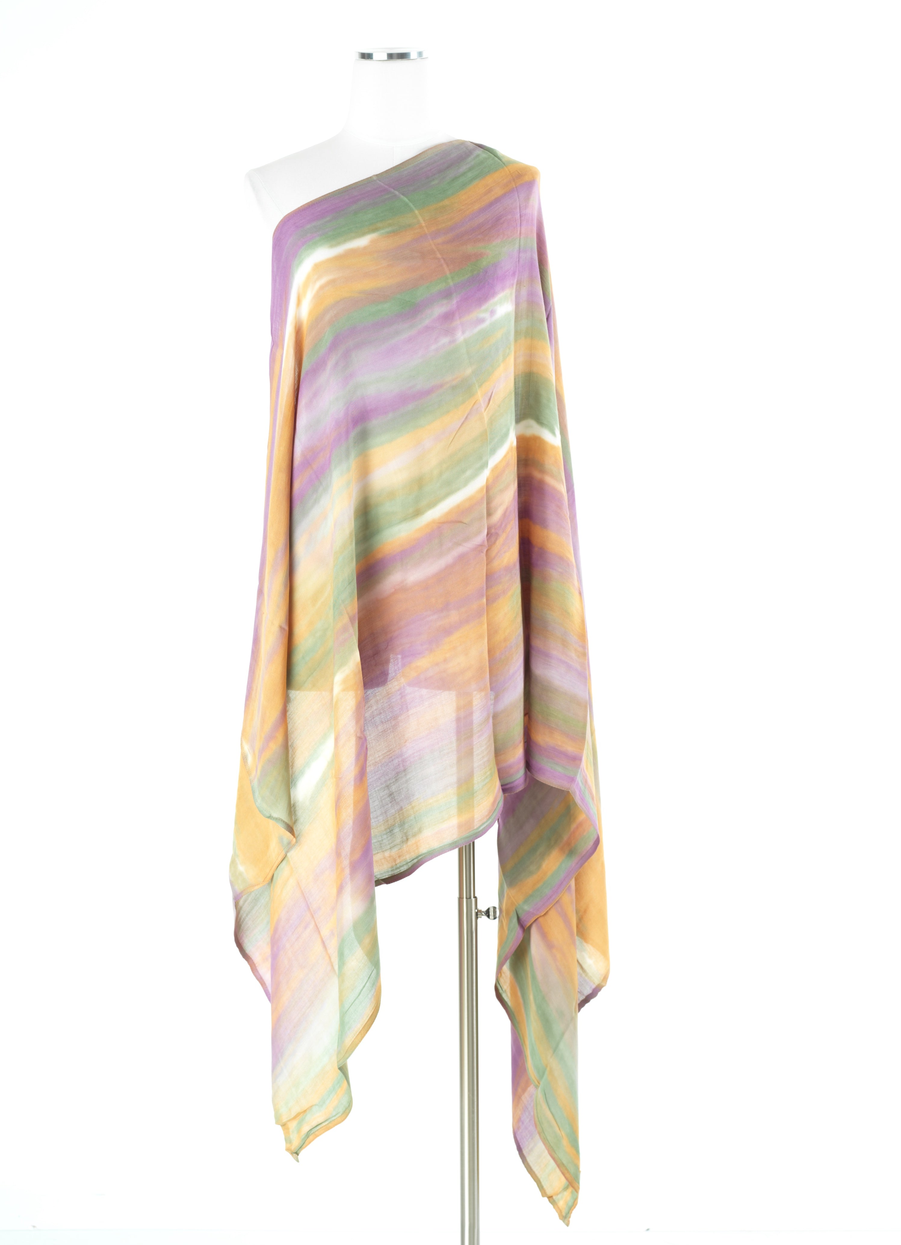 Ombré Sunset Sunset tie-dye Modal print Hijab  — modest hijab | Kabayare Fashion