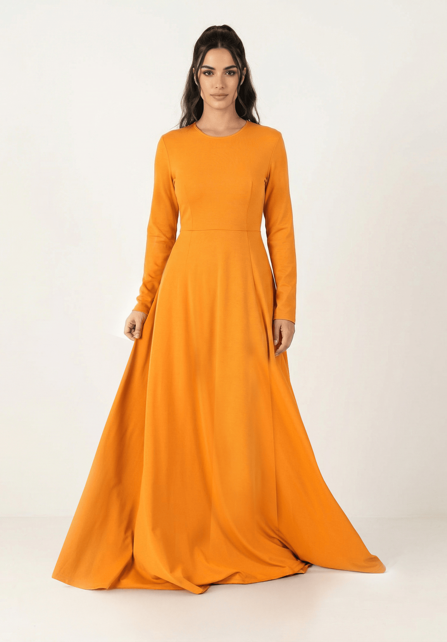 A-Line Modest Maxi Dress Kabayare
