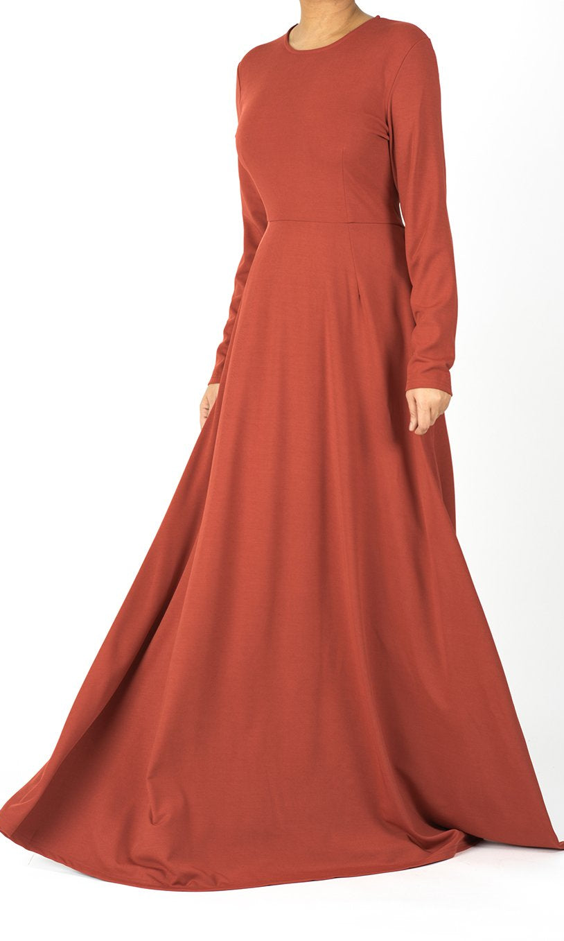 A-line Modest Maxi Dress Kabayare