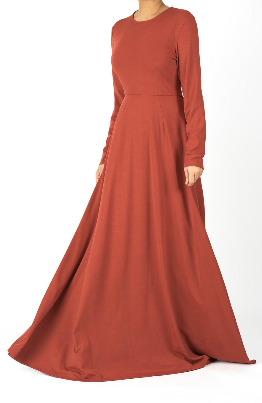 A-line Modest Maxi Dress Kabayare