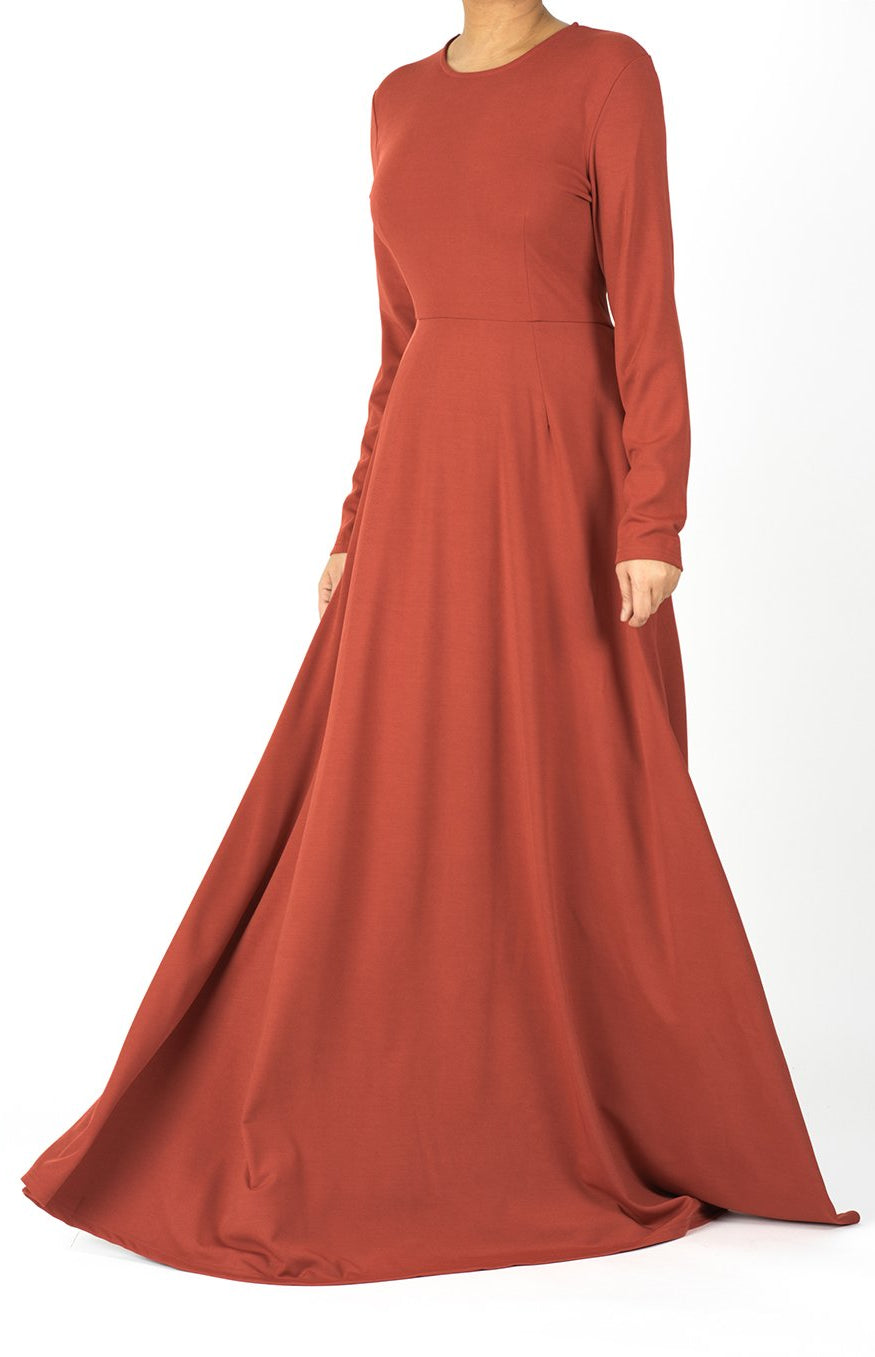 A-line Modest Maxi Dress Kabayare