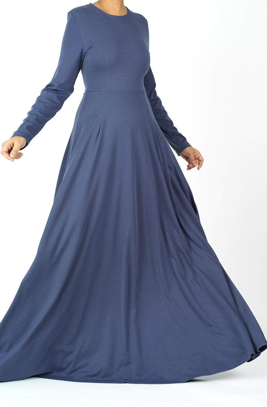 A-line Modest Maxi Dress Kabayare