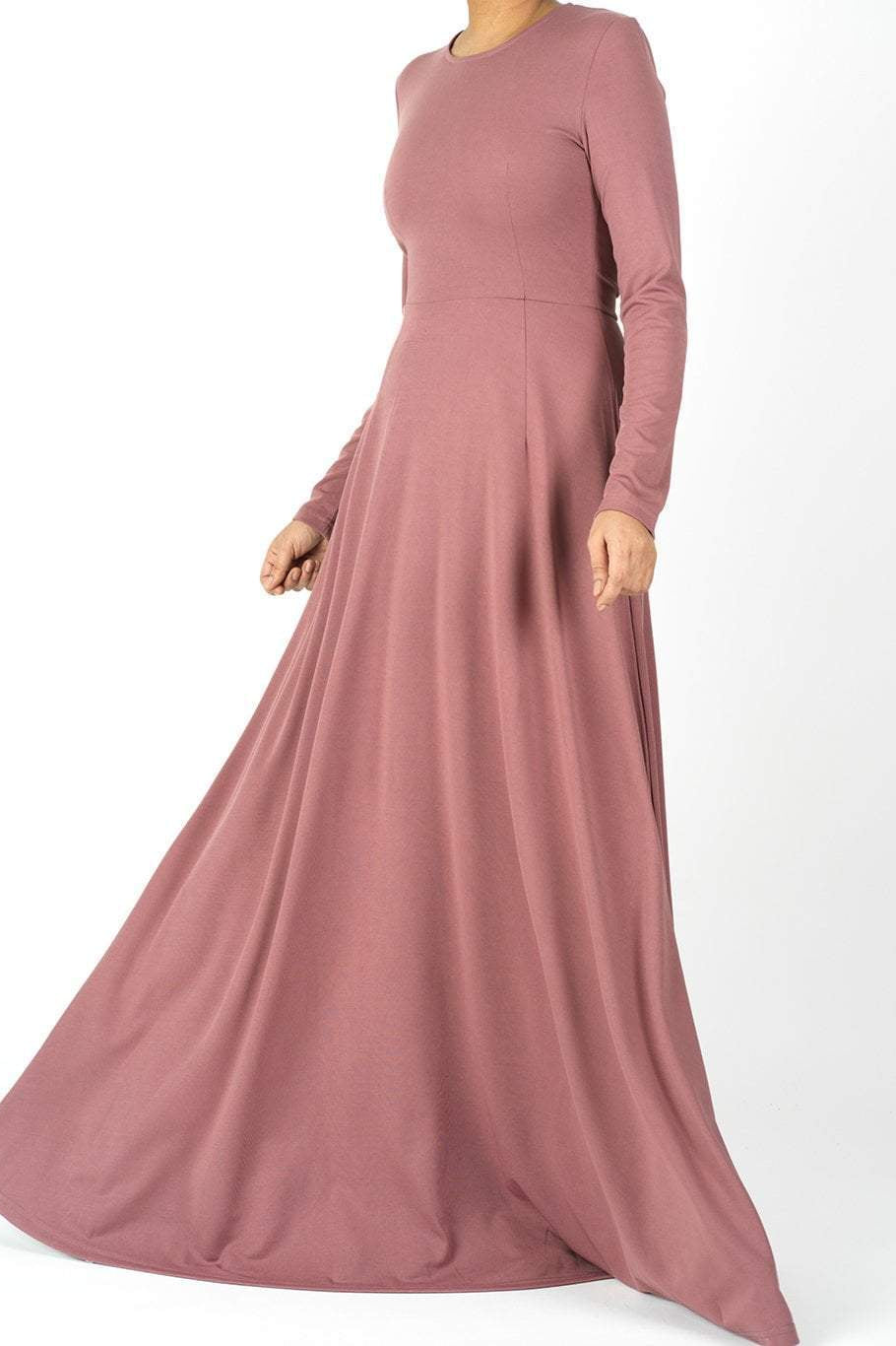 A-line Modest Maxi Dress Kabayare