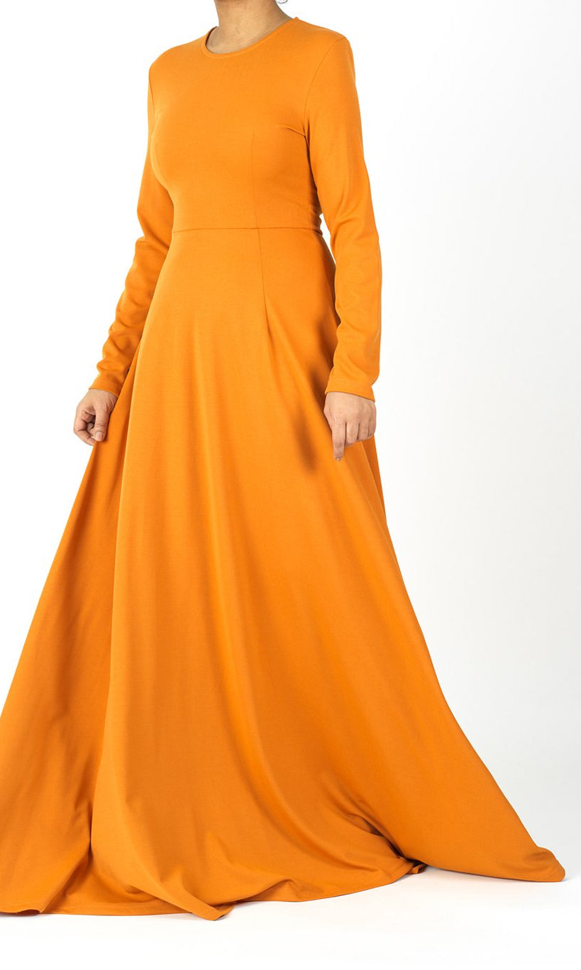 A-line Modest Maxi Dress Kabayare