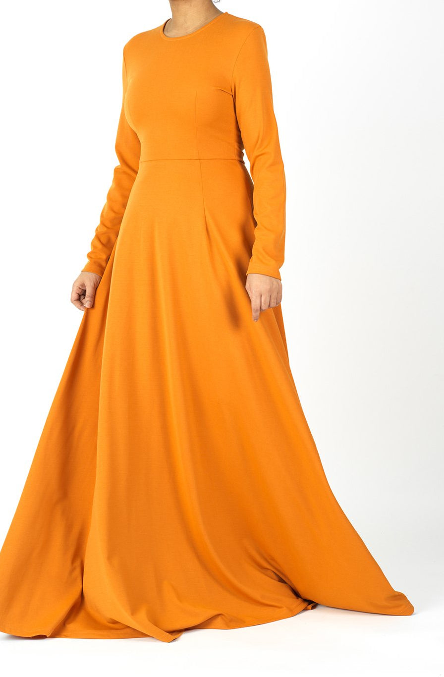 A-line Modest Maxi Dress Kabayare
