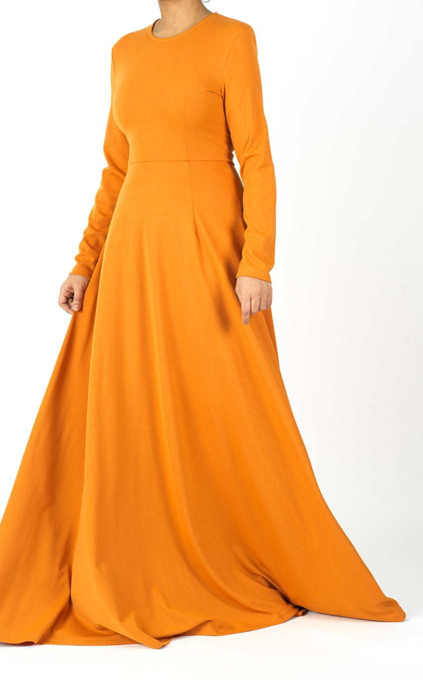 A-line Modest Maxi Dress Kabayare