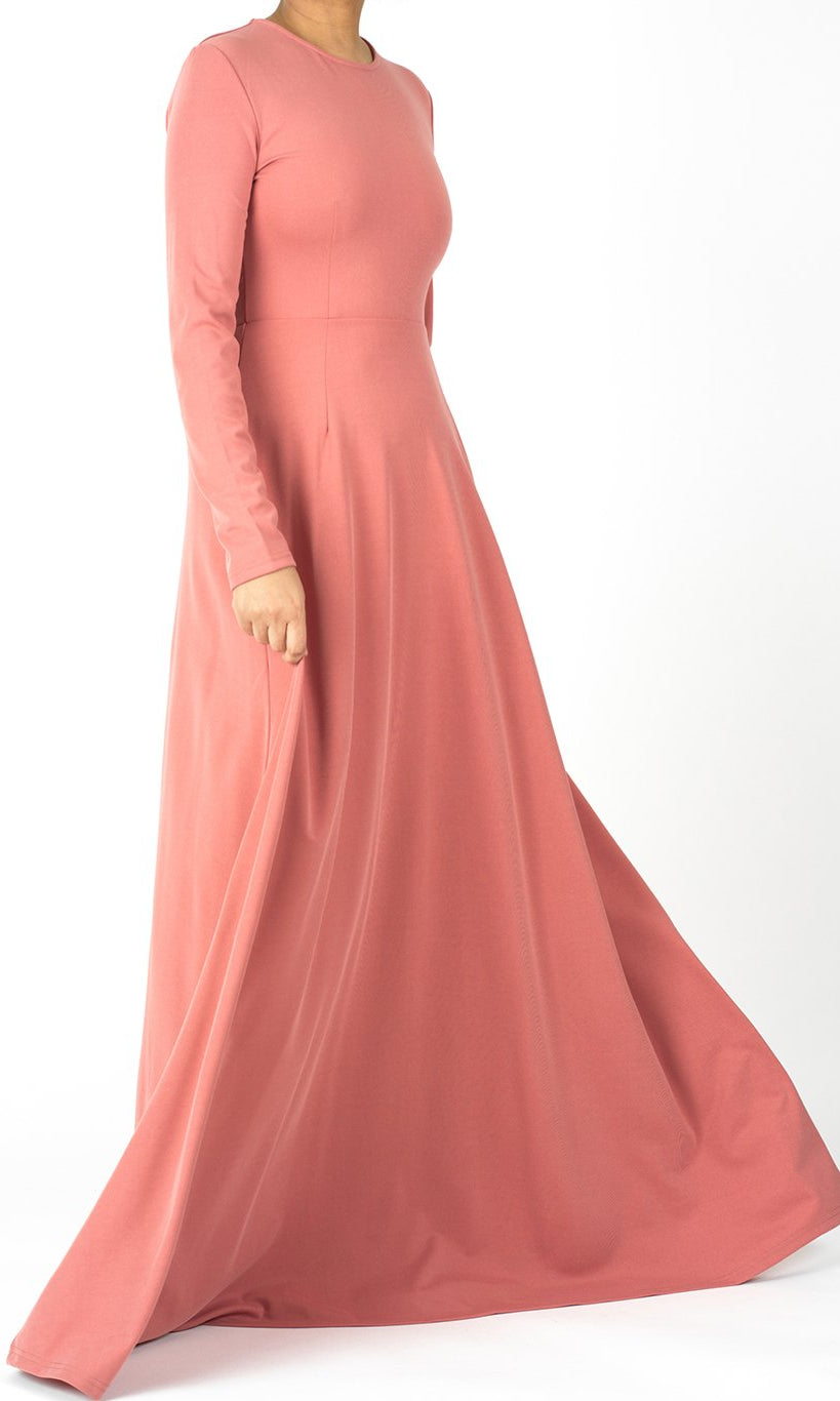 A-line Modest Maxi Dress Kabayare