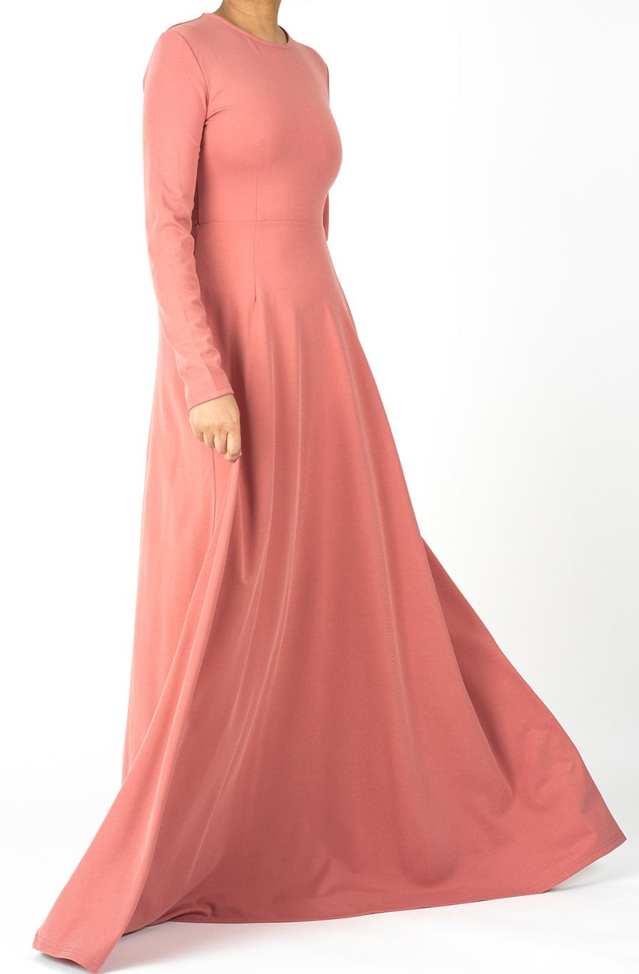 A-line Modest Maxi Dress Kabayare