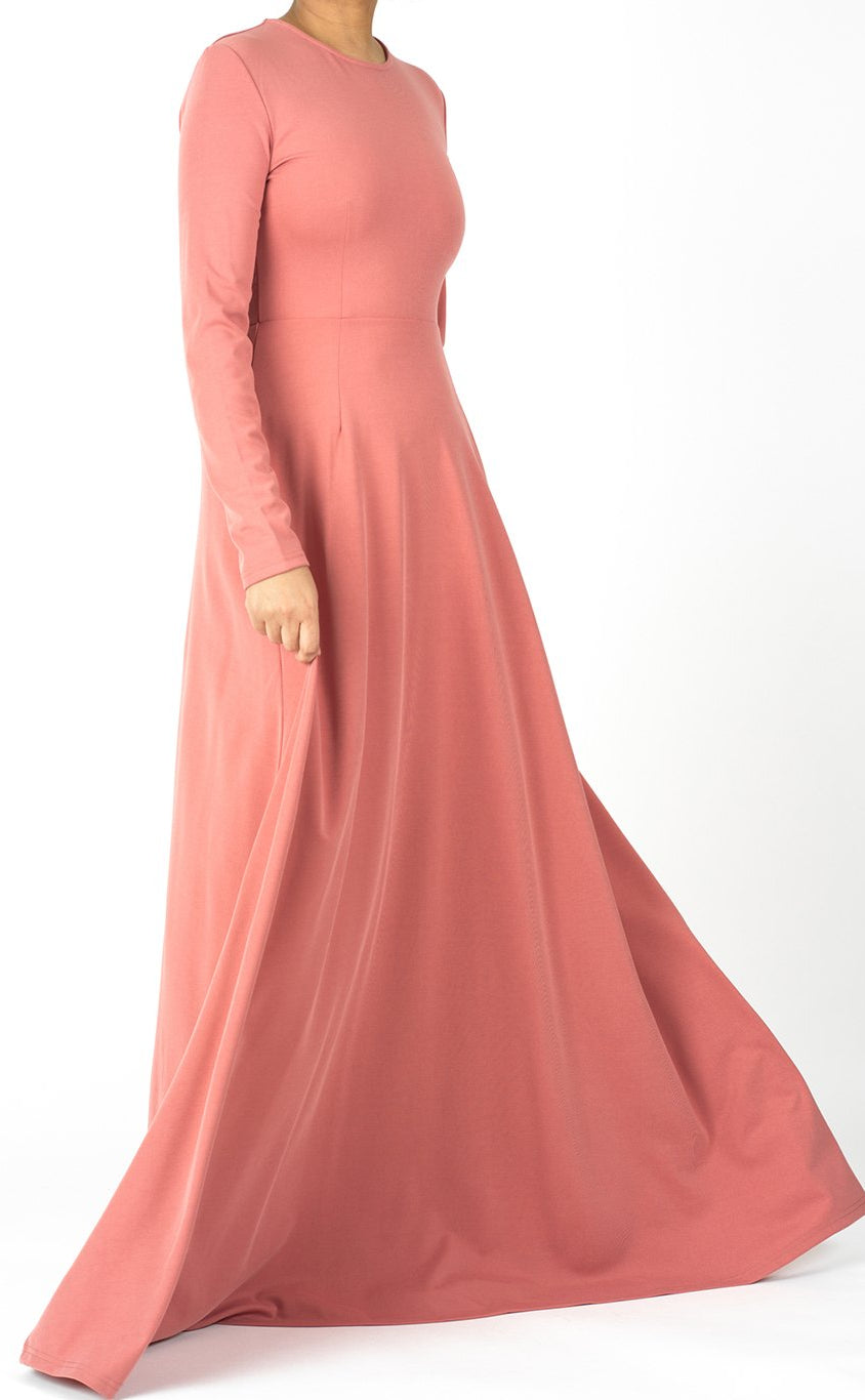 A-line Modest Maxi Dress Kabayare