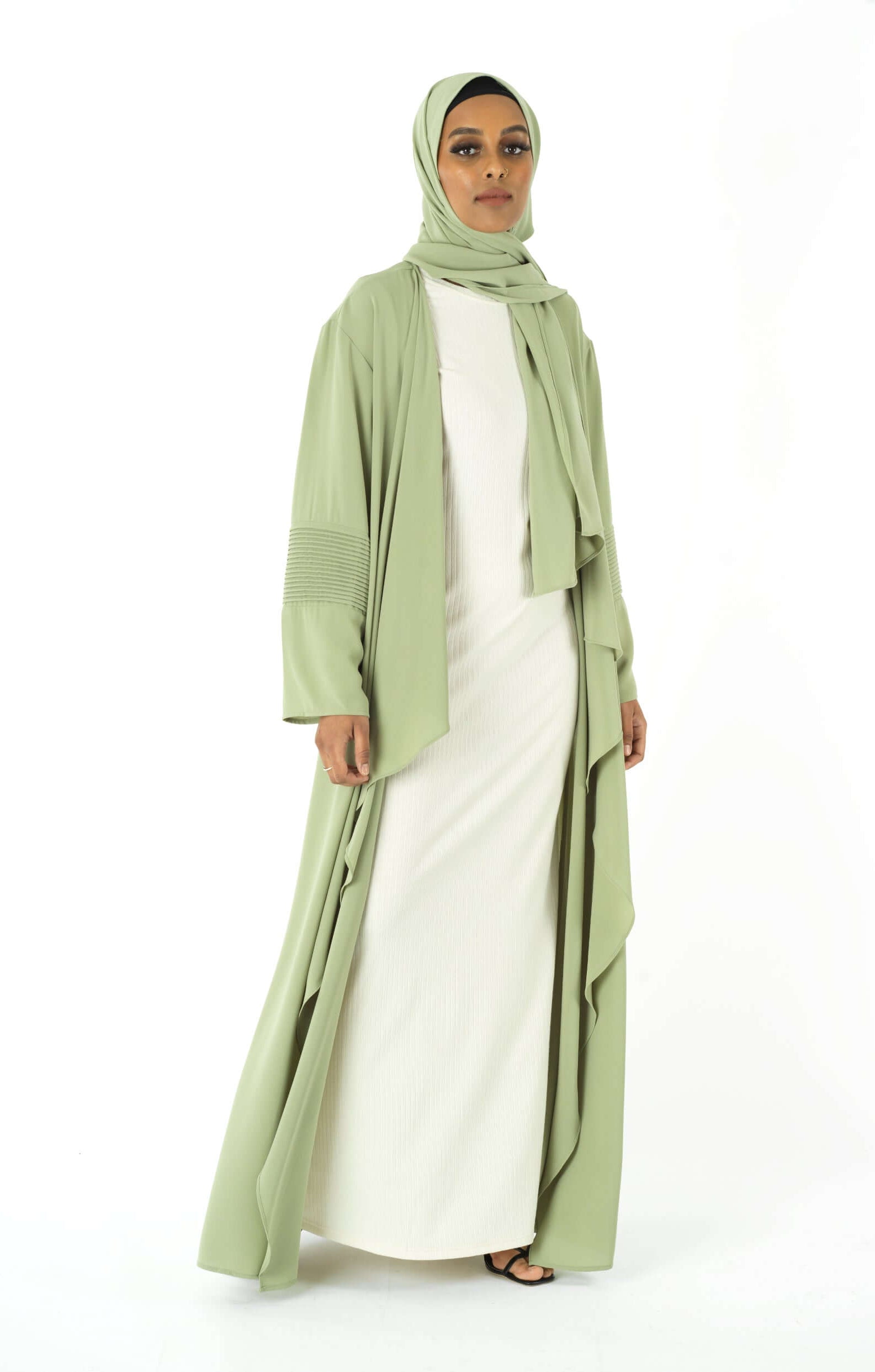 Angelina draped abaya set Kabayare