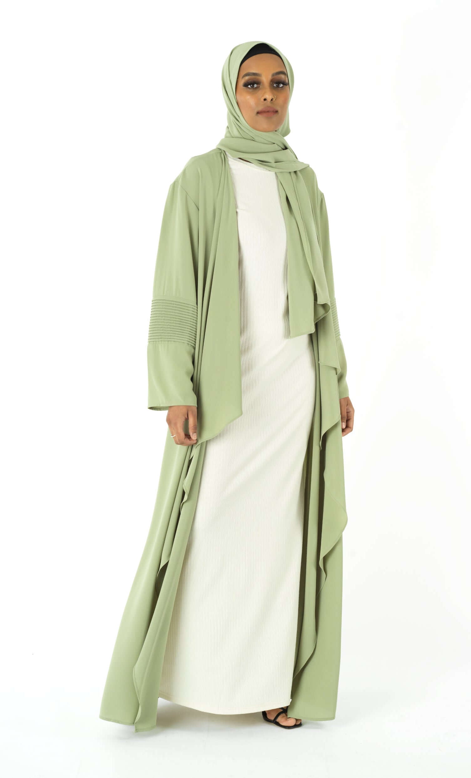Angelina draped abaya set Kabayare