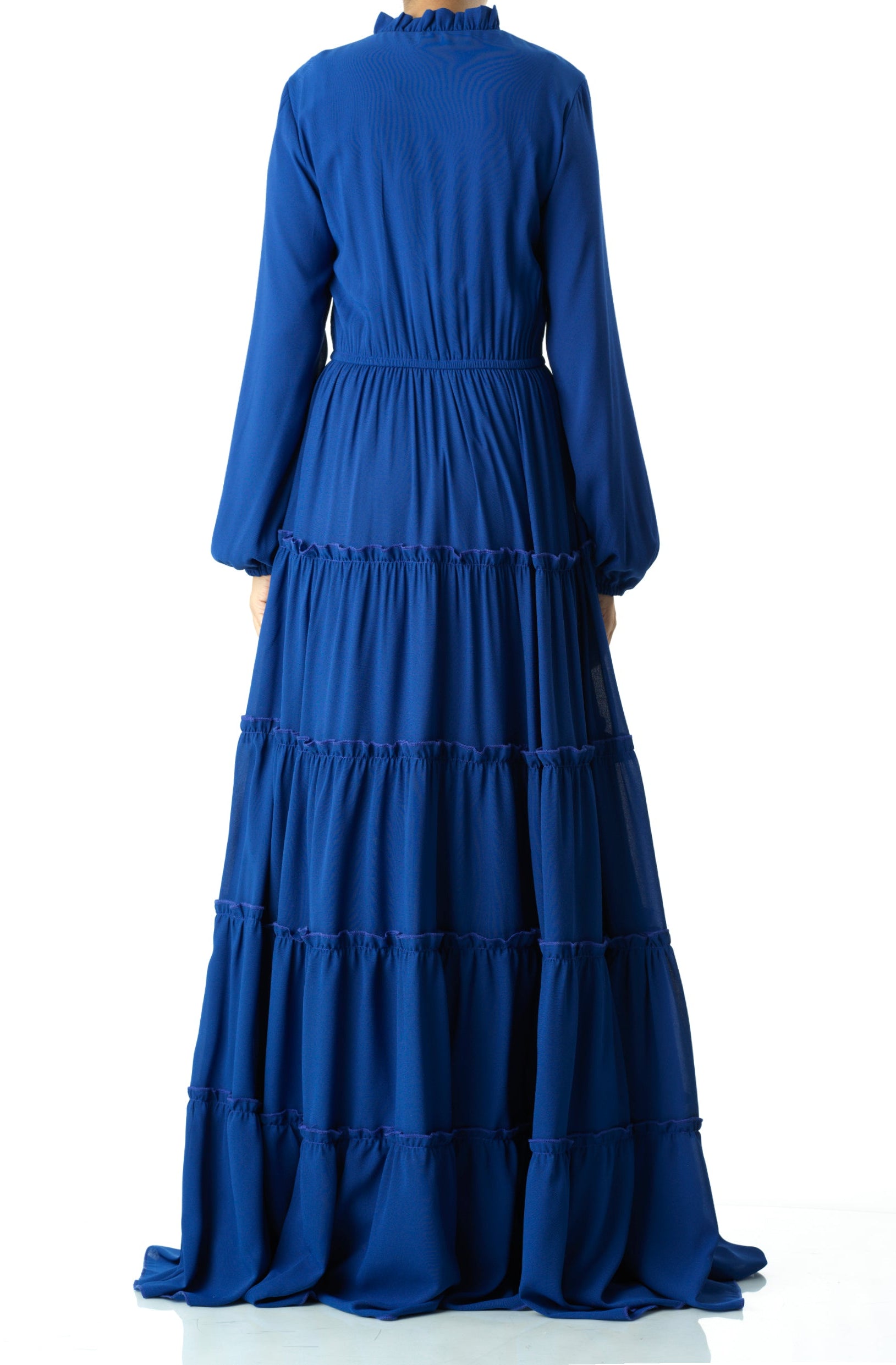 Anitta tiered chiffon maxi dress Kabayare