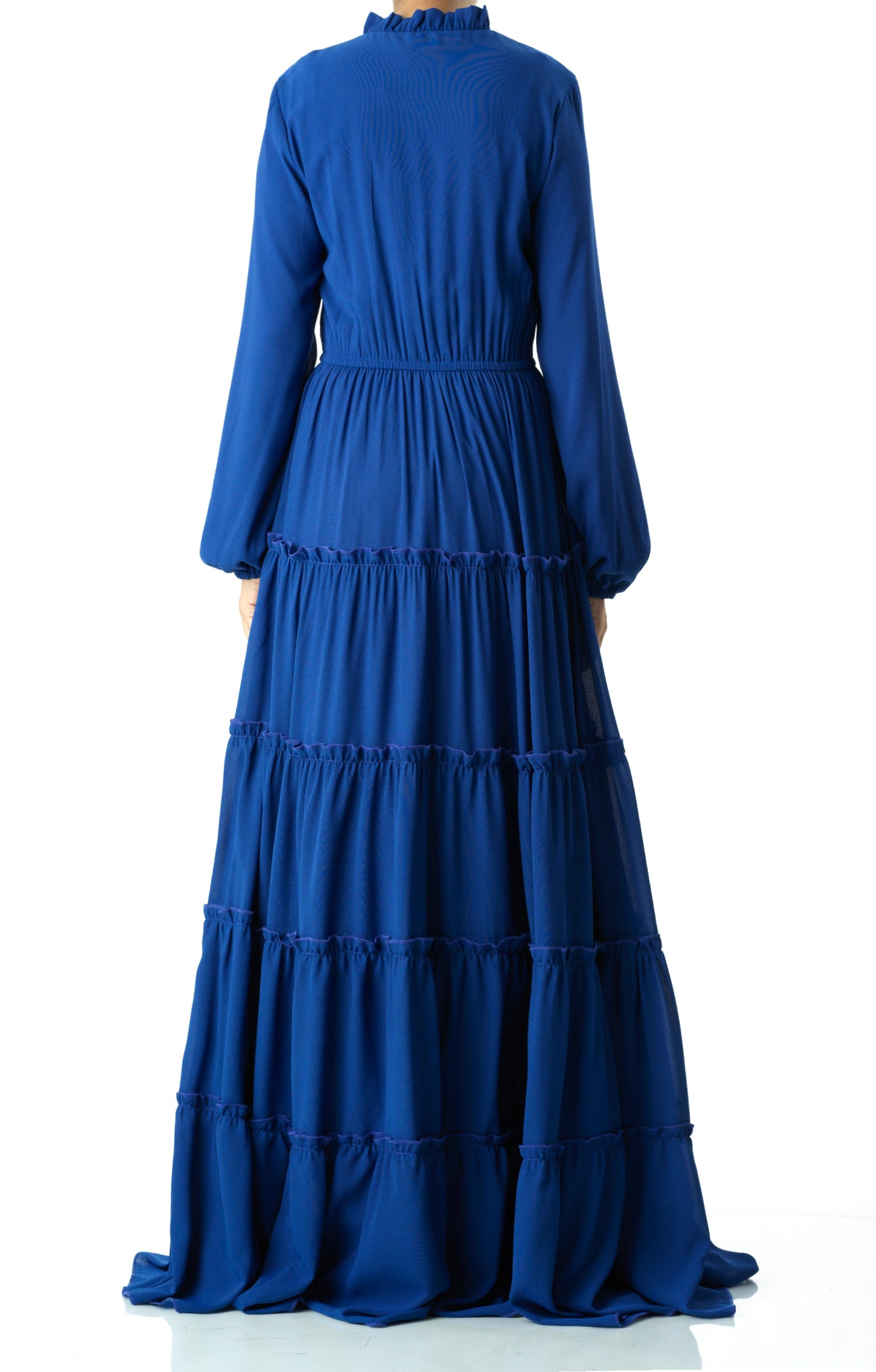 Anitta tiered chiffon maxi dress Kabayare