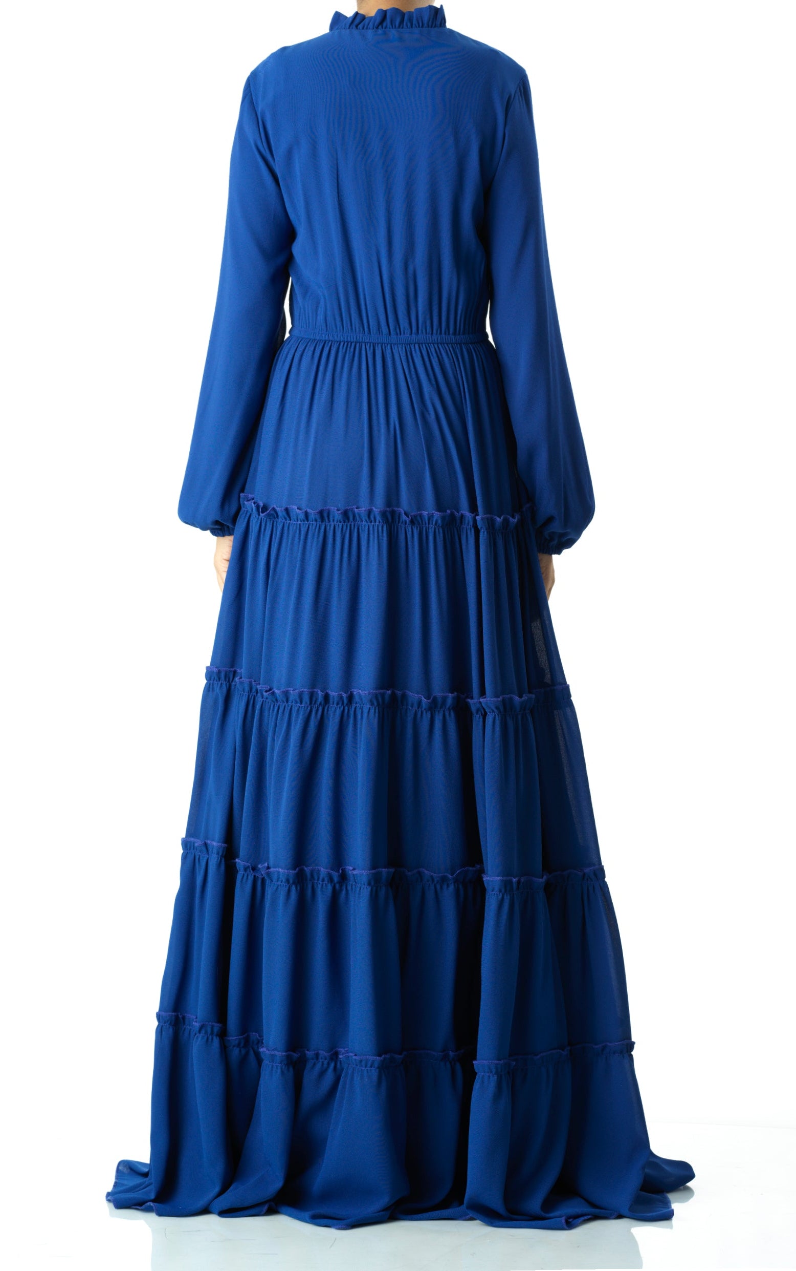 Anitta tiered chiffon maxi dress Kabayare