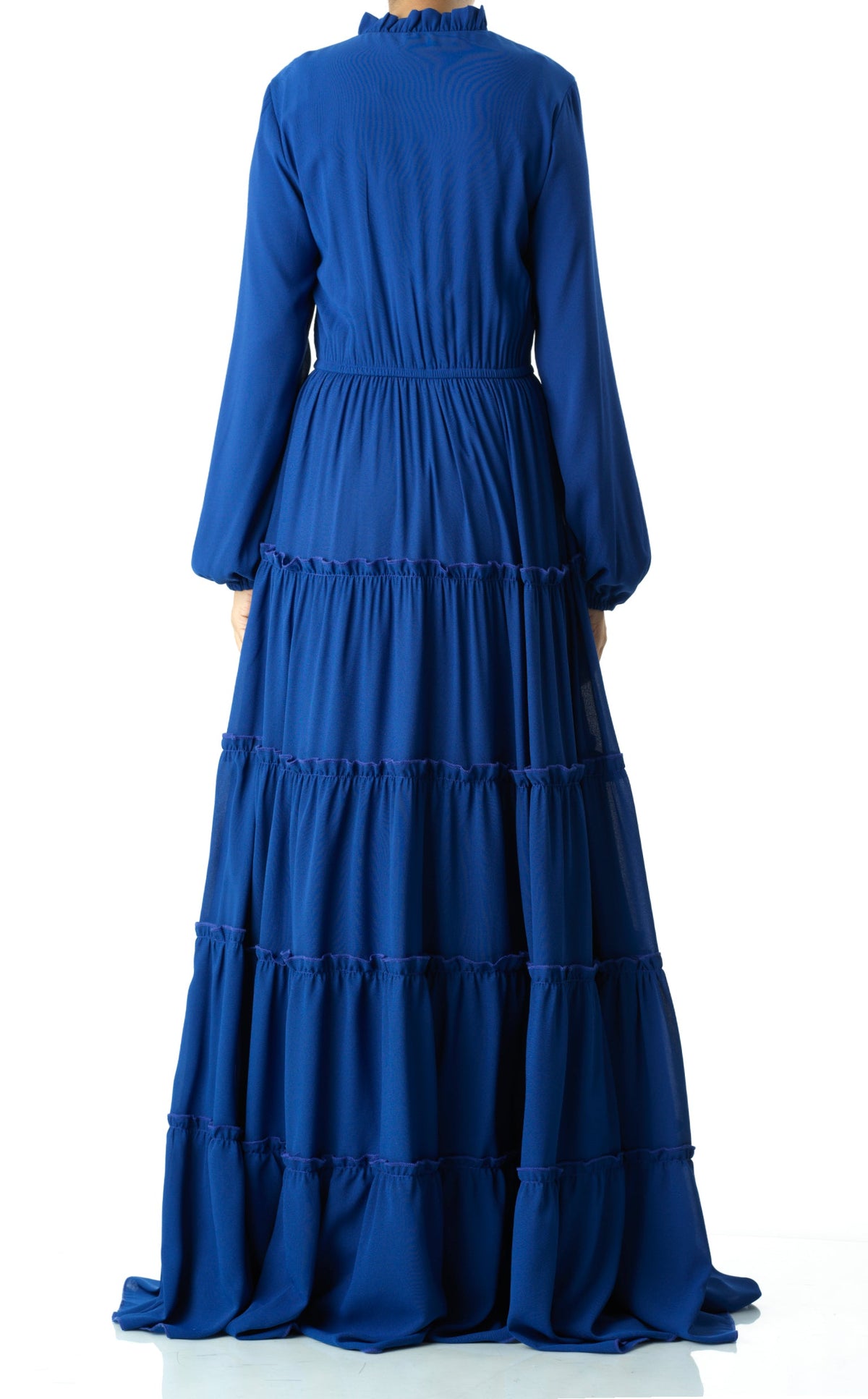 Anitta tiered chiffon maxi dress Kabayare