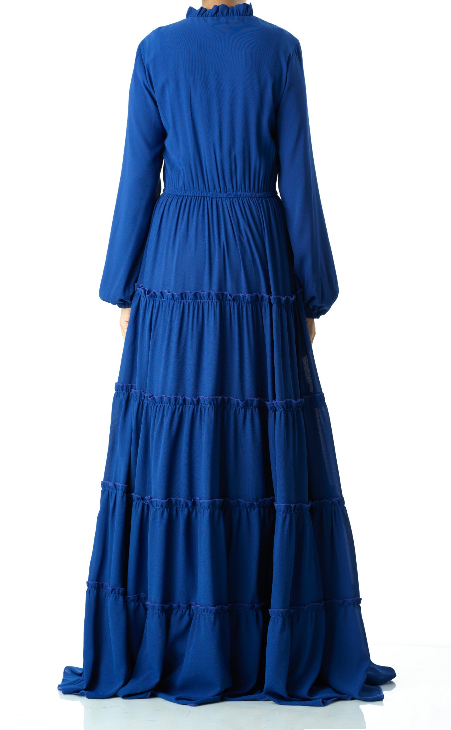 Anitta tiered chiffon maxi dress Kabayare