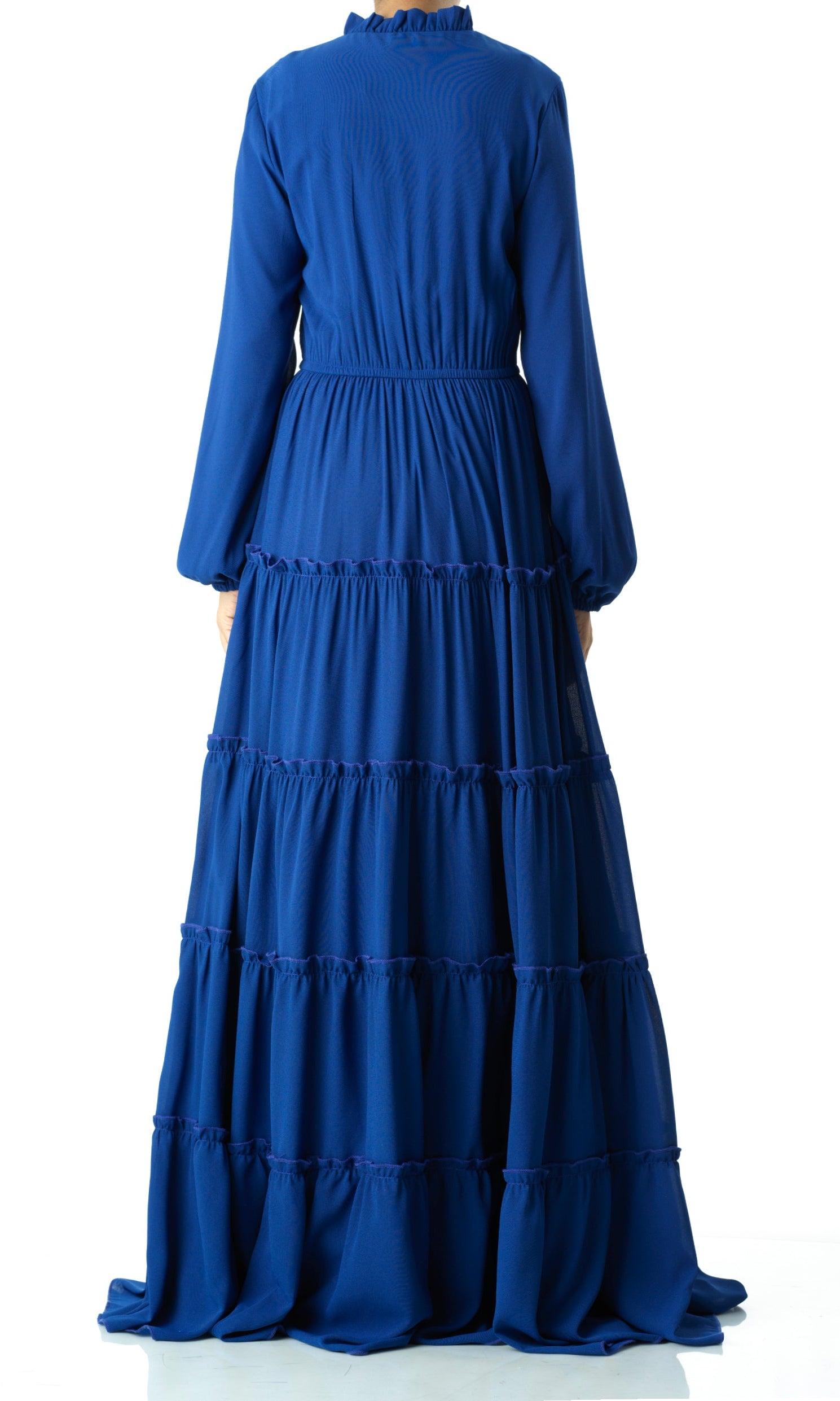 Anitta tiered chiffon maxi dress Kabayare