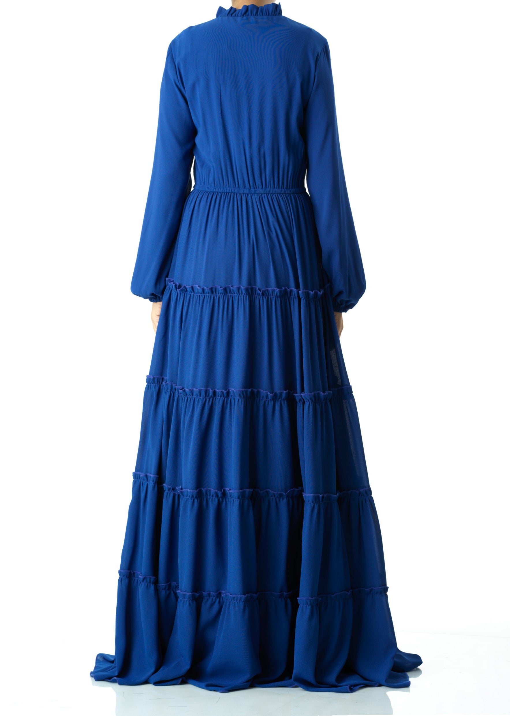 Anitta tiered chiffon maxi dress Kabayare