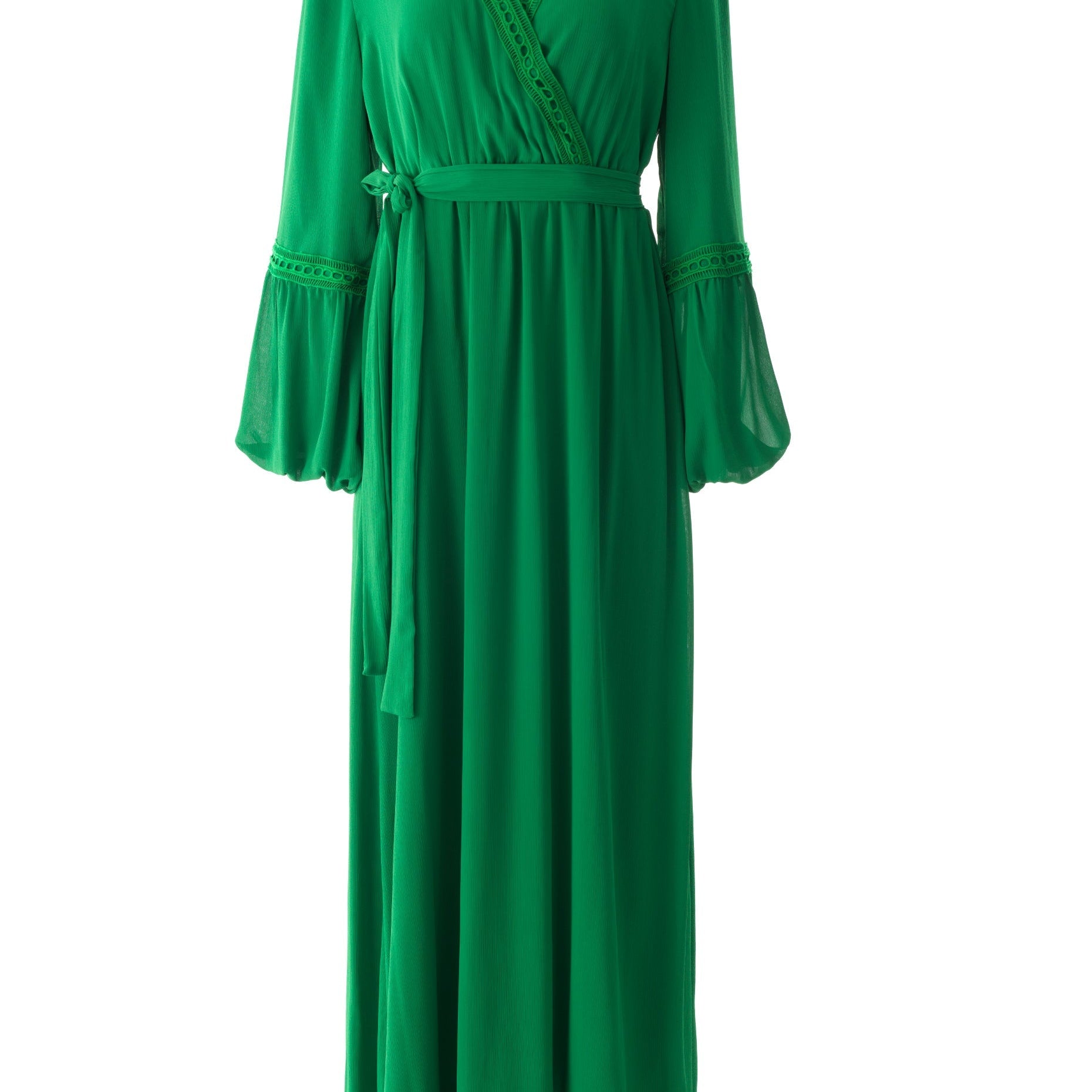 Ayesha v-neck lace details maxi dress Kabayare