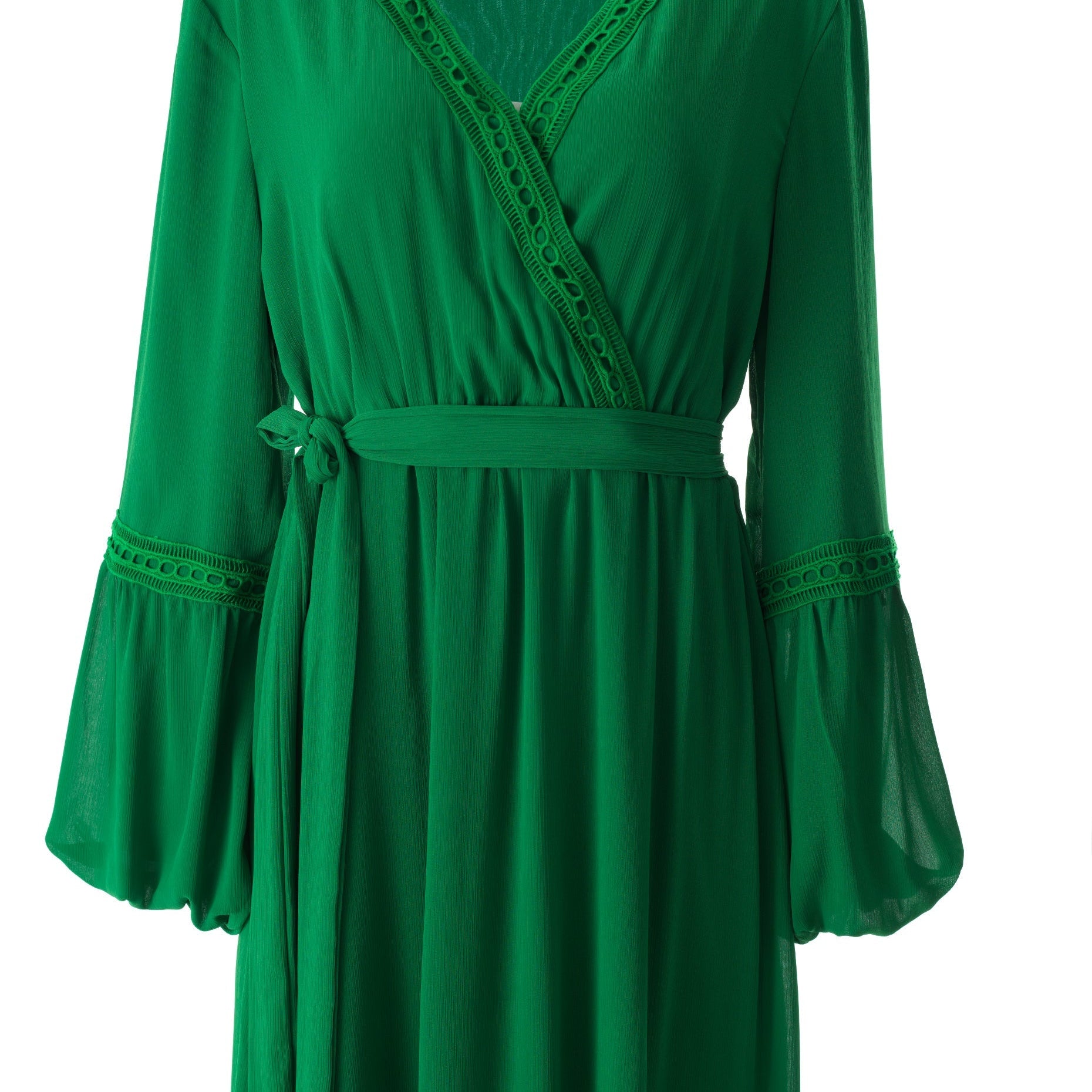 Ayesha v-neck lace details maxi dress Kabayare