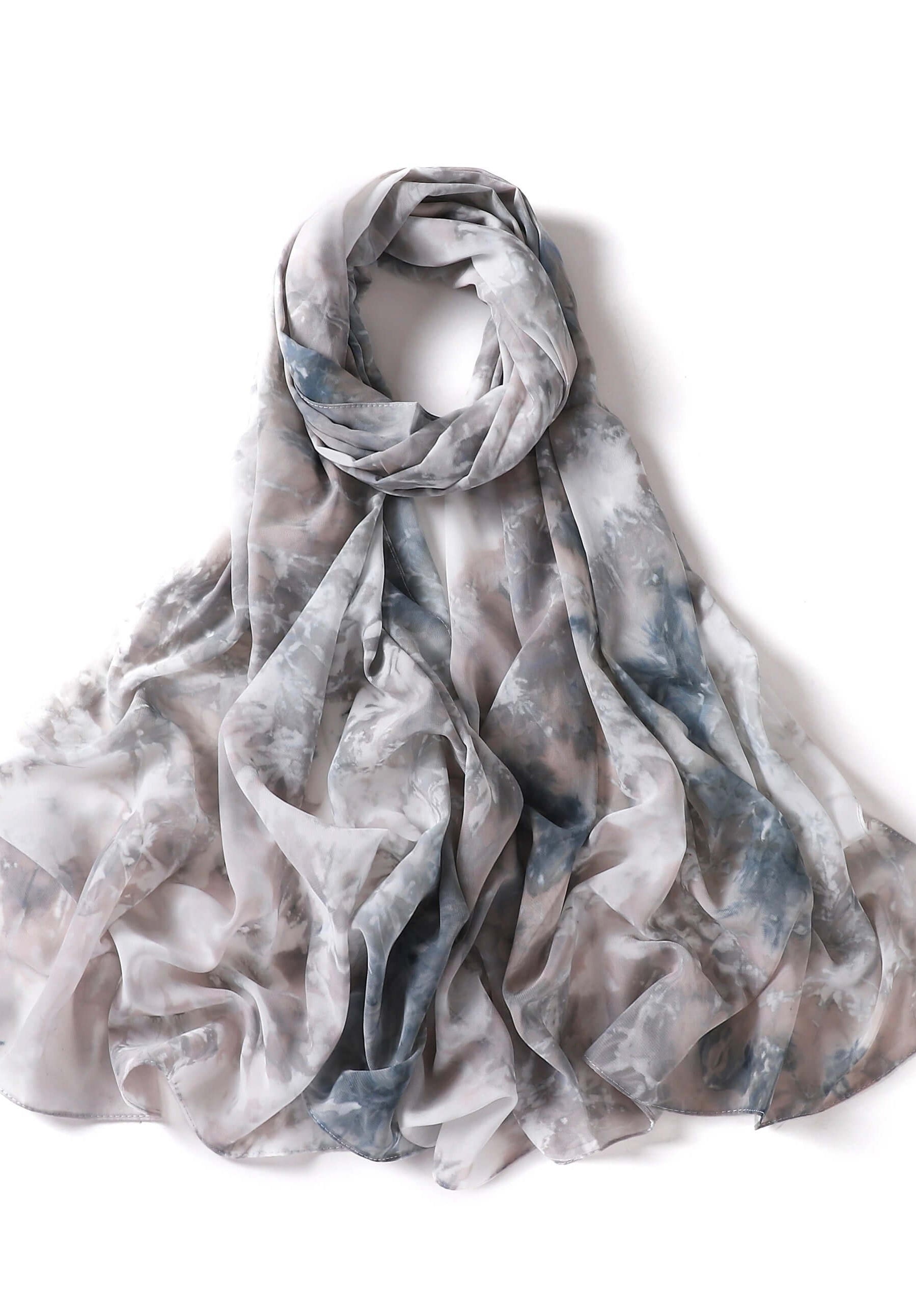 beautiful chiffon Tie Dye Chiffon hijab Kabayare