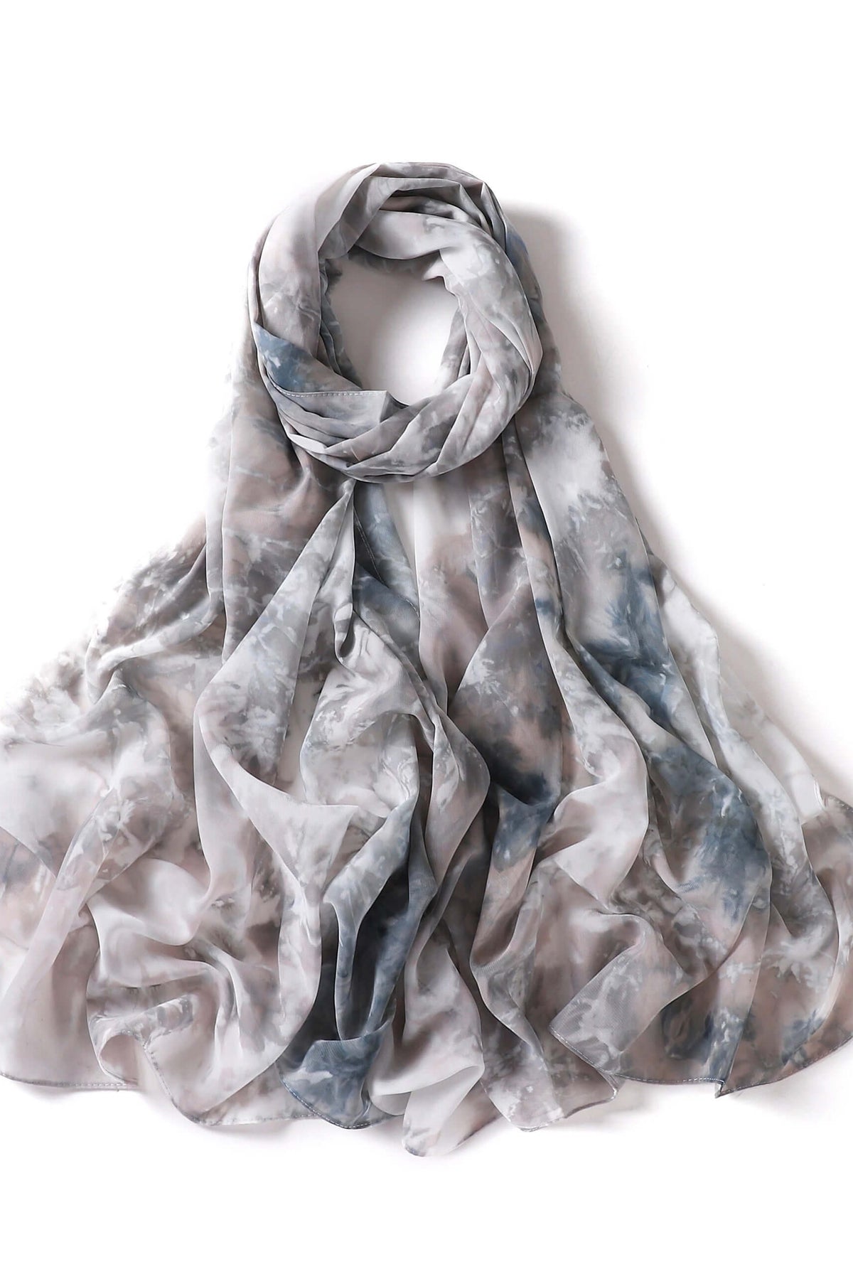 beautiful chiffon Tie Dye Chiffon hijab Kabayare
