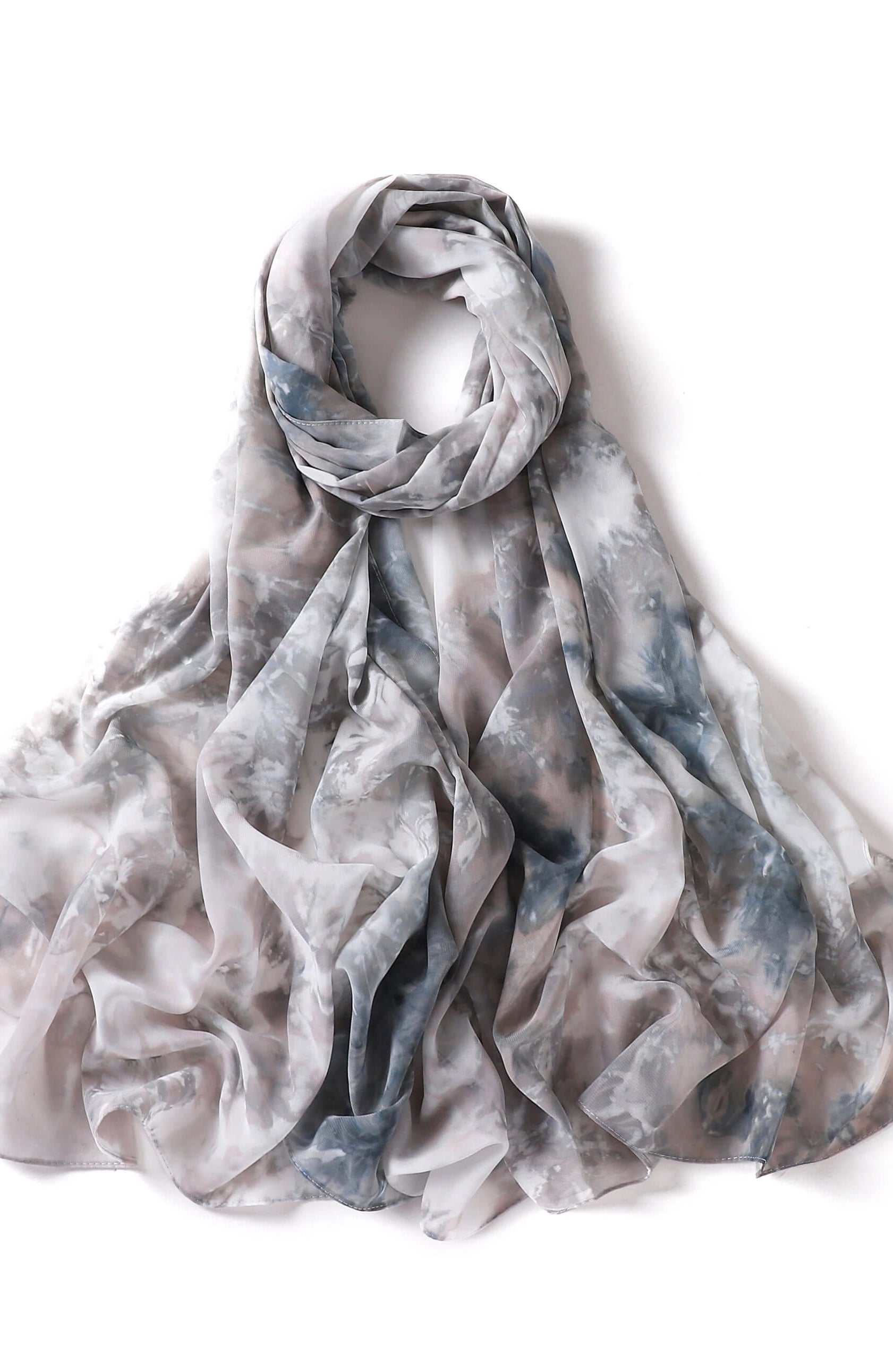 beautiful chiffon Tie Dye Chiffon hijab Kabayare