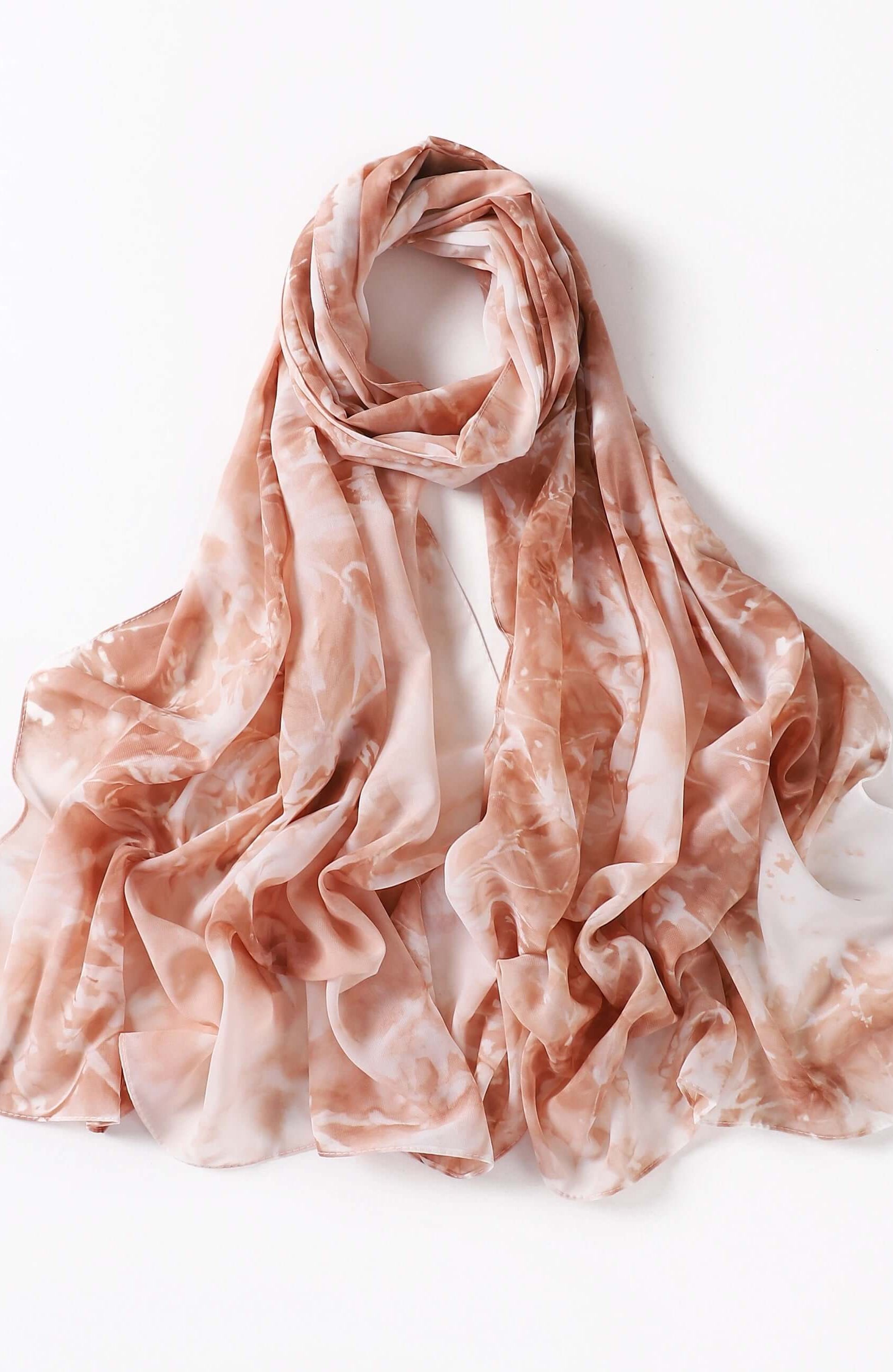 beautiful chiffon Tie Dye Chiffon hijab Kabayare