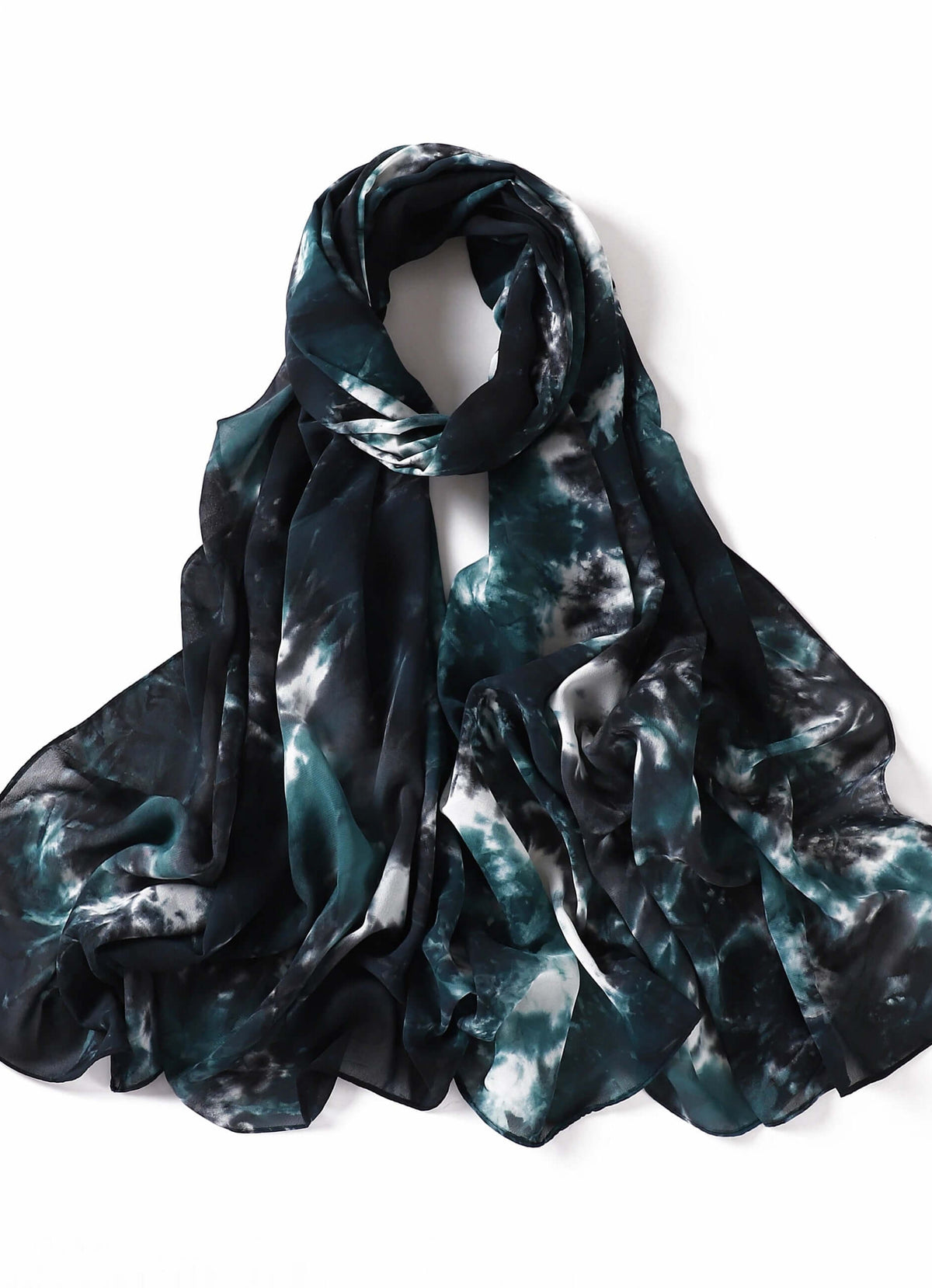 beautiful chiffon Tie Dye Chiffon hijab Kabayare
